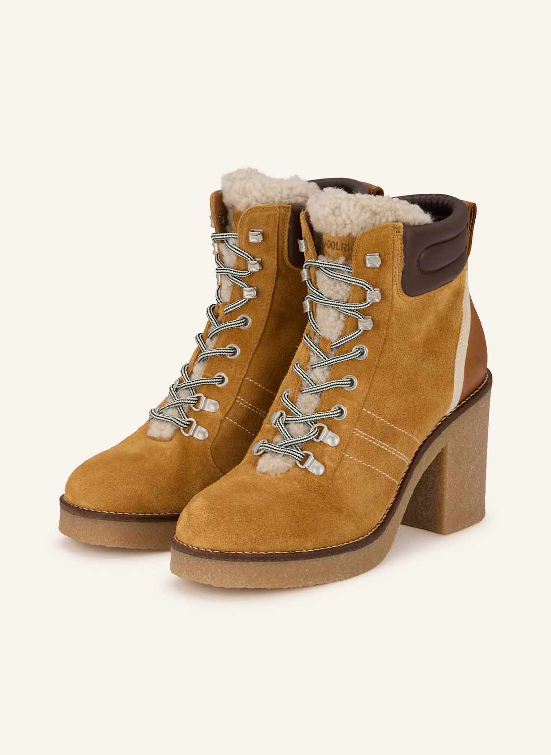 Produktový obrázek WOOLRICH Woolrich Šněrovací Boty velbloudí / tmavě hnědá / hnědá