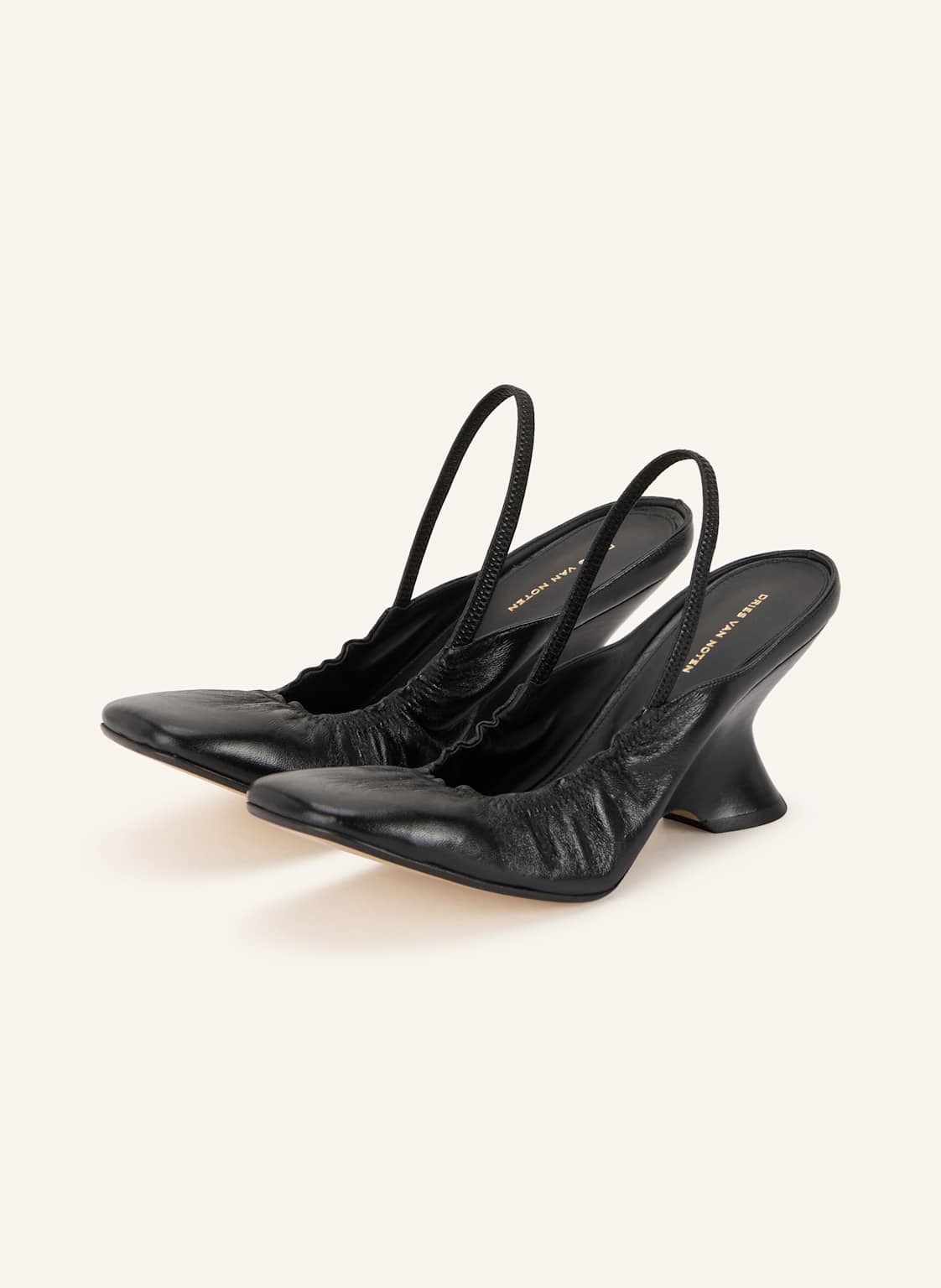Produktový obrázek DRIES VAN NOTEN Dries Van Noten Slingpumps S Otevřenou Patou černá