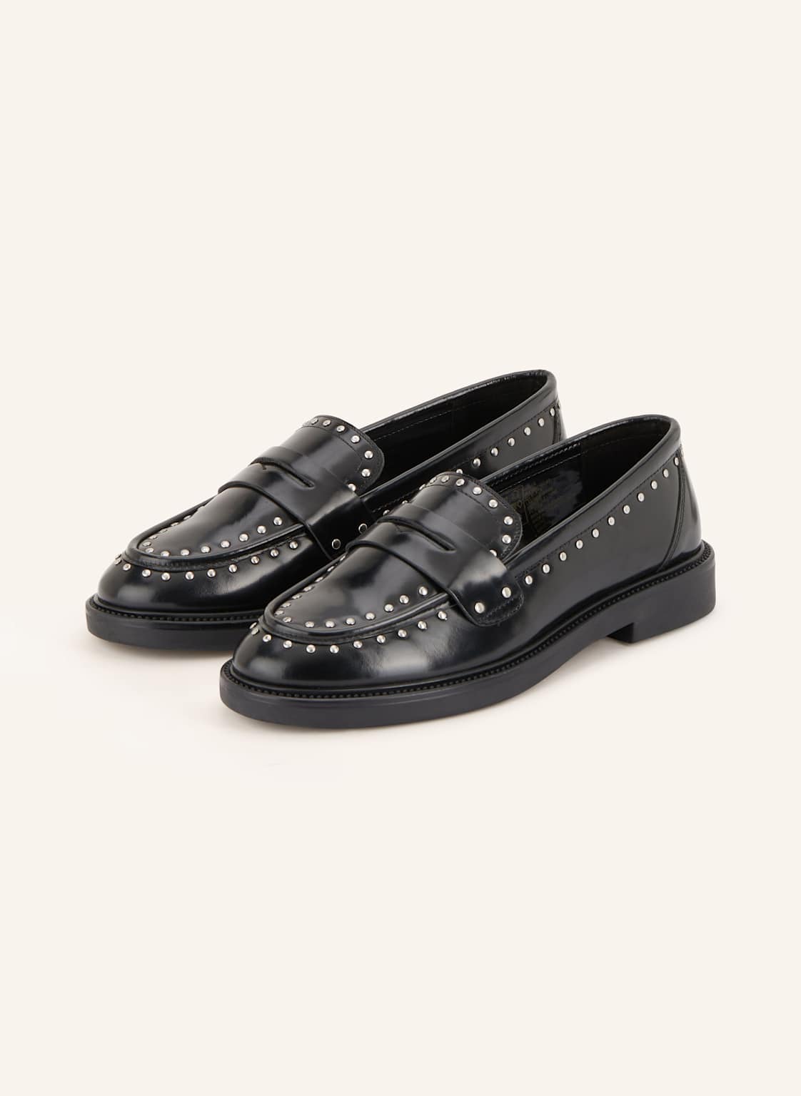 Produktový obrázek Steve Madden Steve Madden Mokasíny Typu Penny Harloe S Nýty černá
