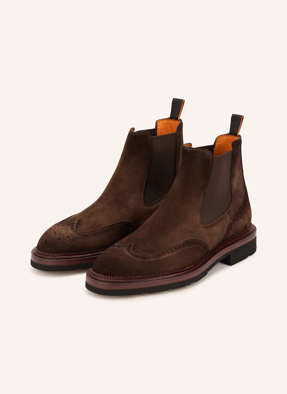 Produktový obrázek Santoni Santoni Chelsea Boty Kalamaboot tmavě hnědá