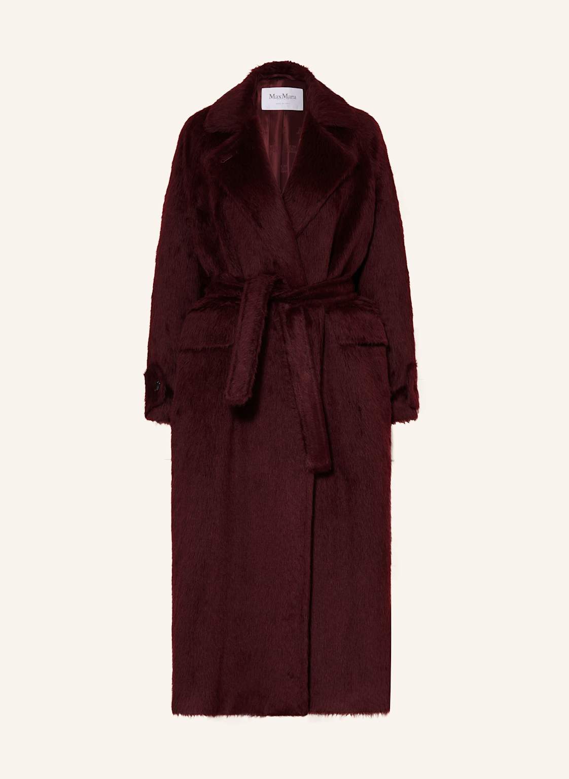 Max Mara Alpaka-Mantel Albata rot