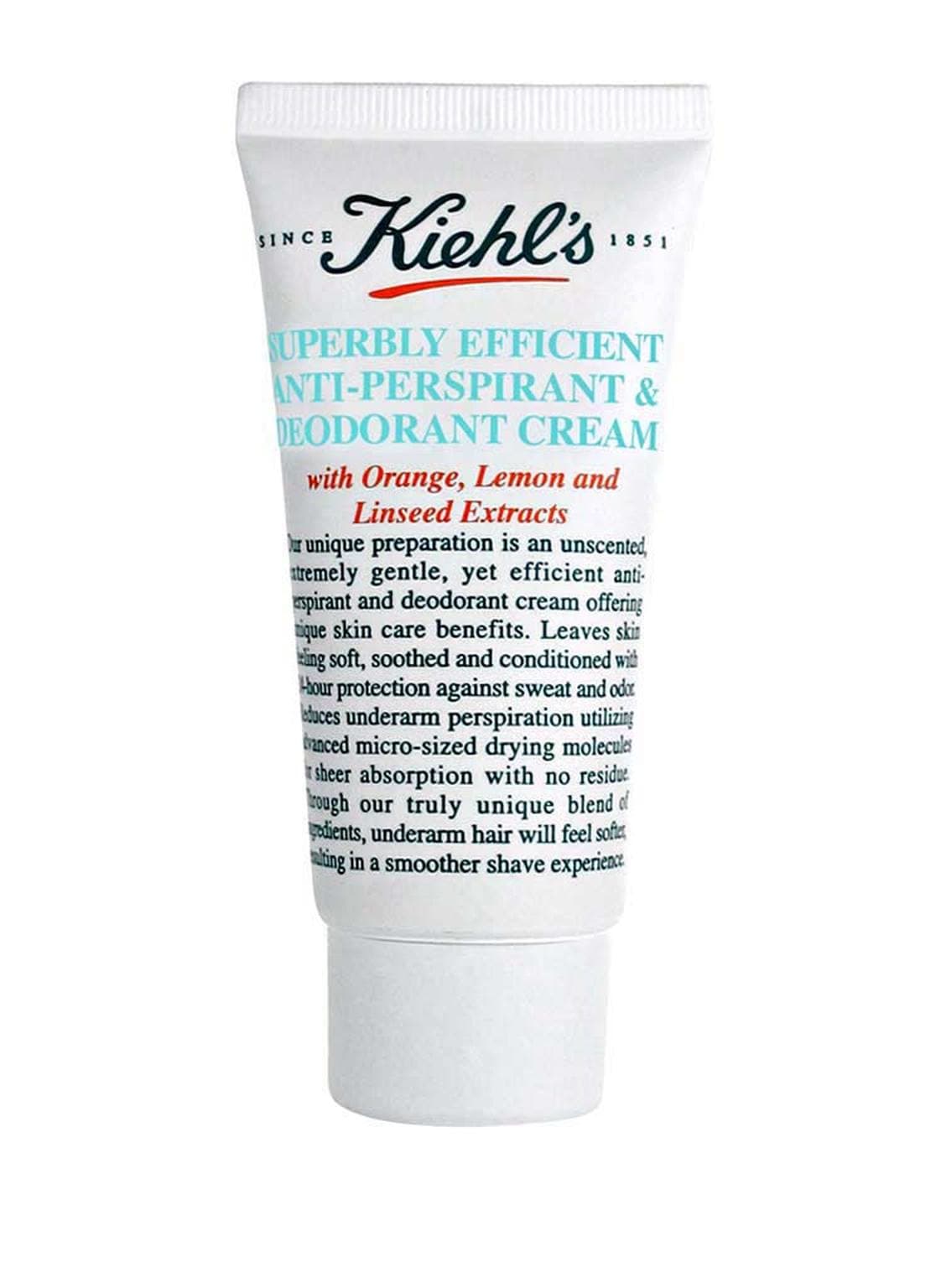 Image of Kiehl's Superbly Efficient Antiperspirant & Deo Cream Deodorant Creme 75 ml