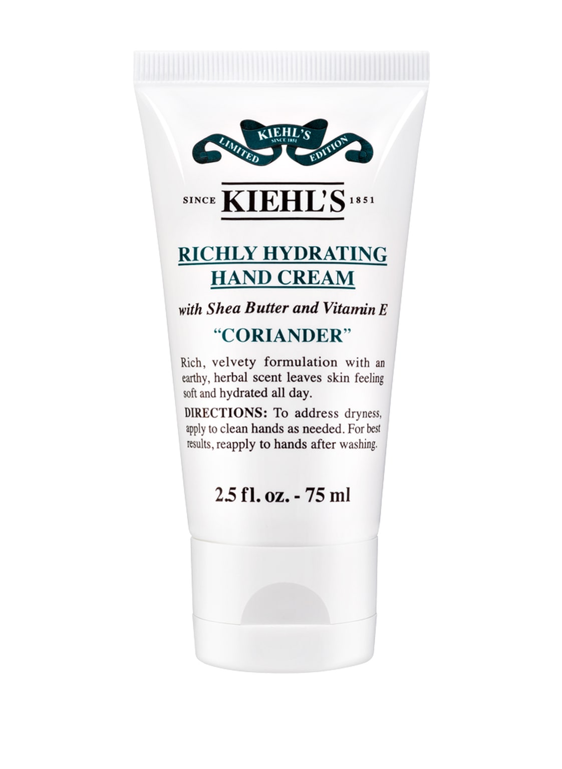 Image of Kiehl's Hand Cream Coriander 75 ml