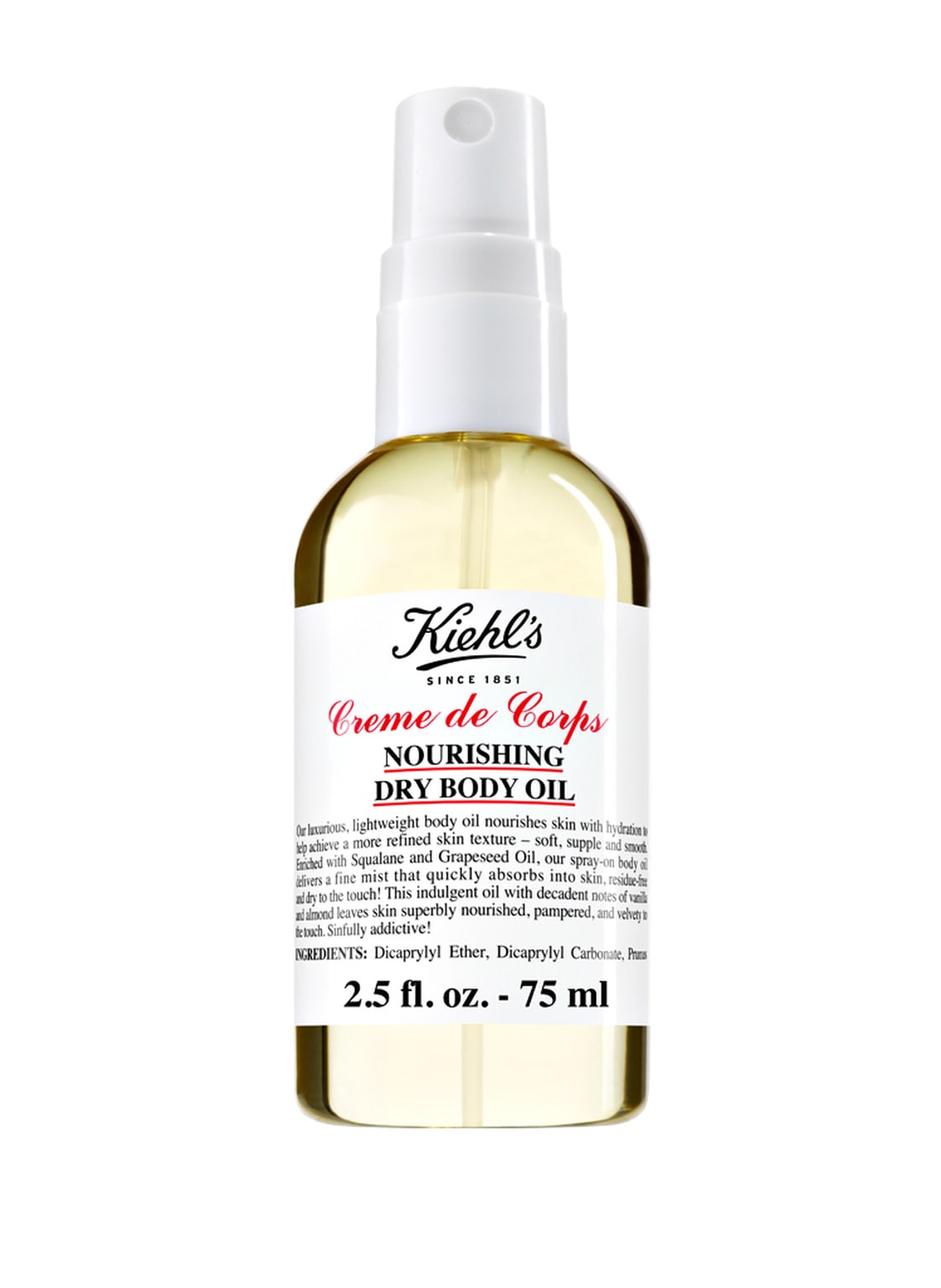 Image of Kiehl's Creme De Corps Dry Body Oil 75 ml