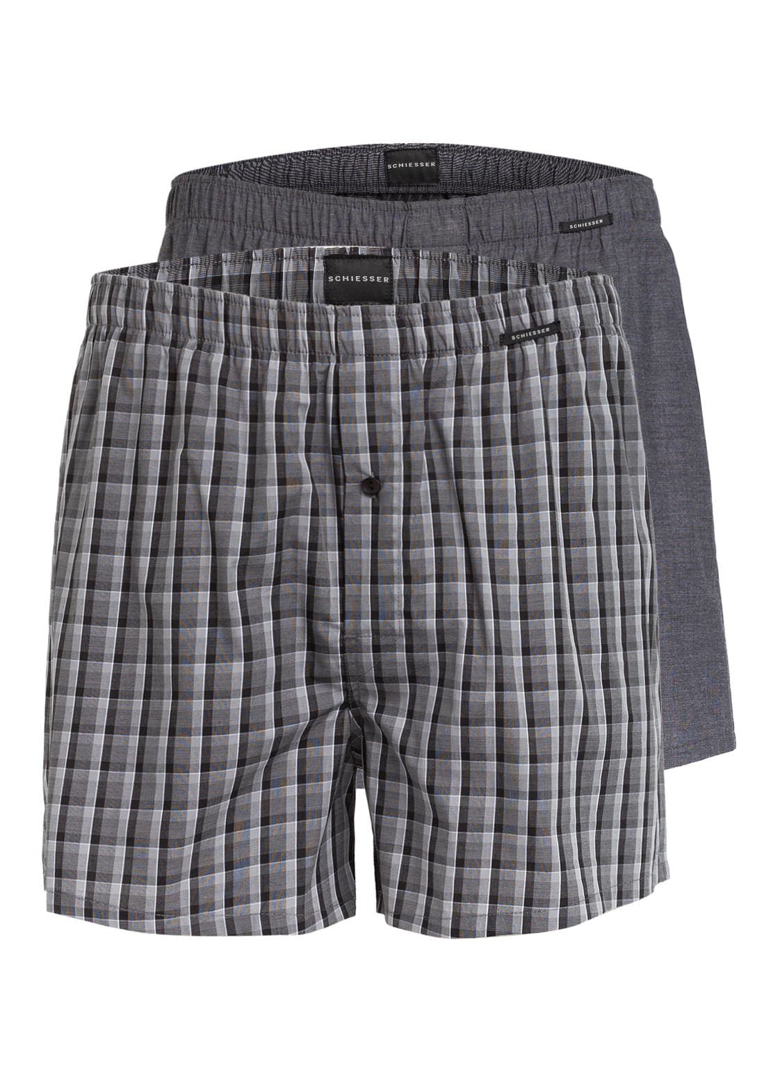Image of Schiesser 2er-Pack Web-Boxershorts schwarz