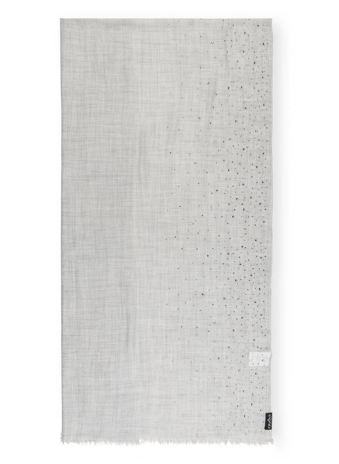 Image of Fraas Schal Mit Schmucksteinbesatz grau