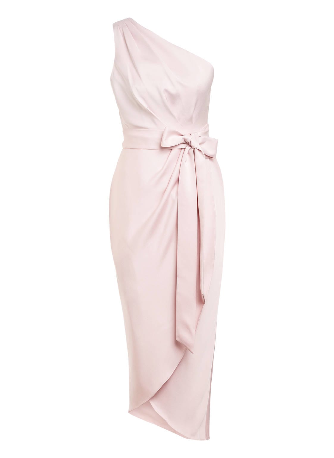 Image of Ted Baker One-Shoulder-Kleid Gabie In Wickeloptik pink