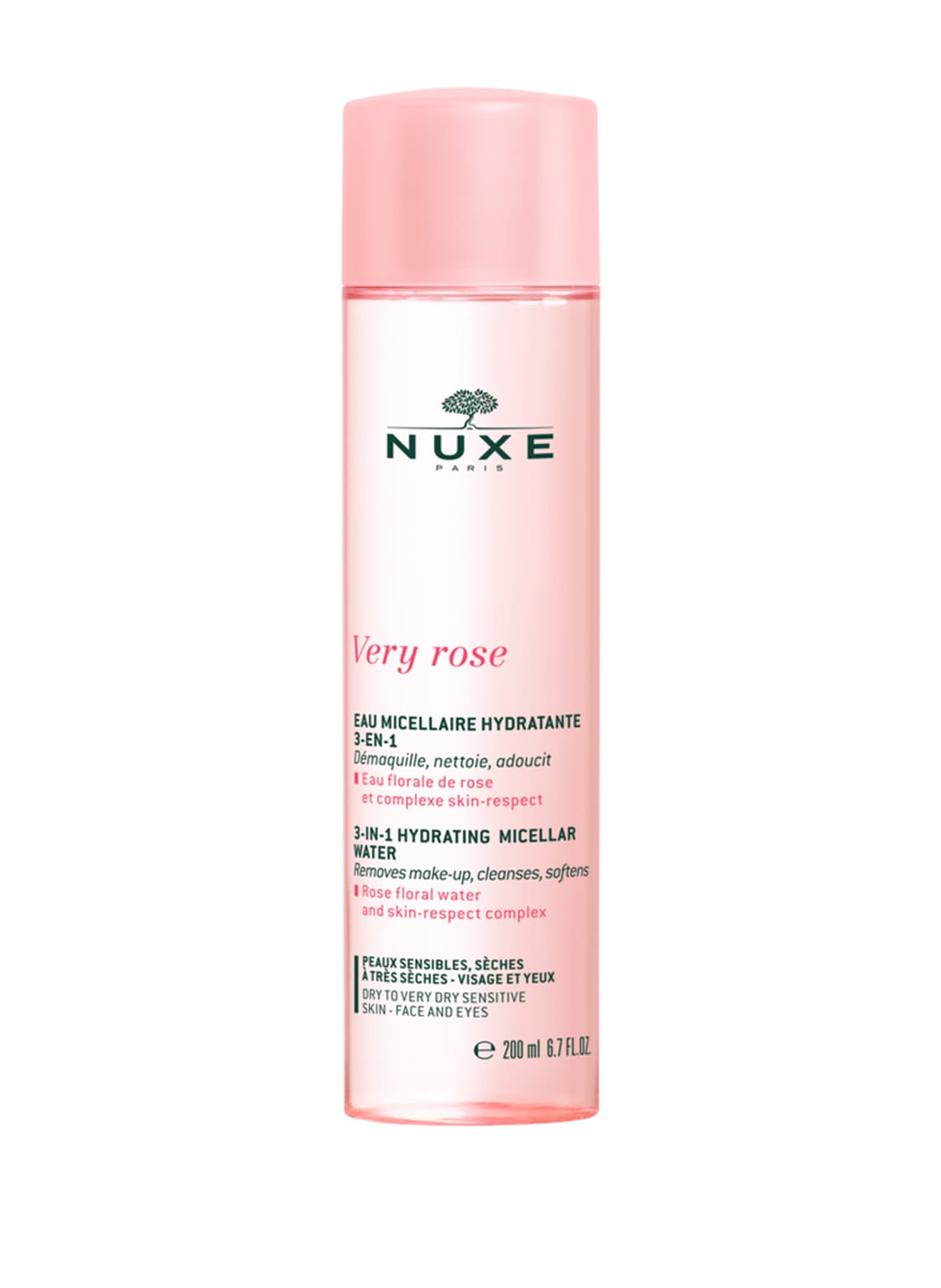 Image of Nuxe Very Rose 3-in-1 Hydrating Micellar Water 200 ml