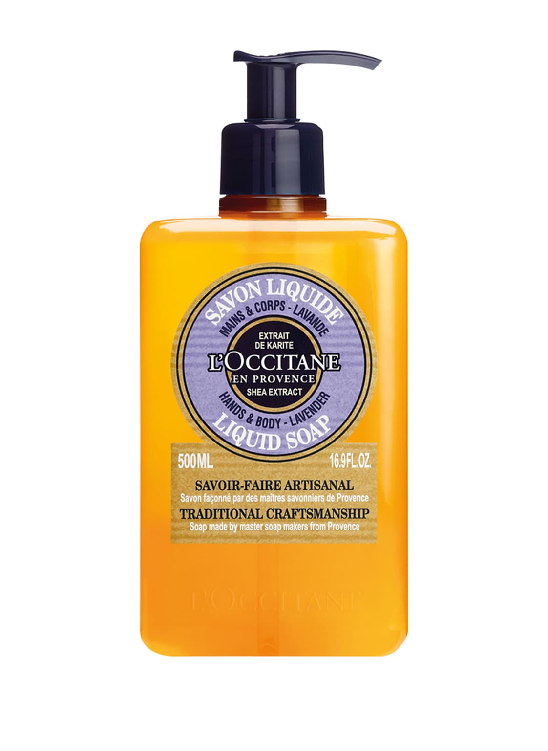 Image of L'occitane Karité Flüssigseife Lavendel Körperreinigung 500 ml