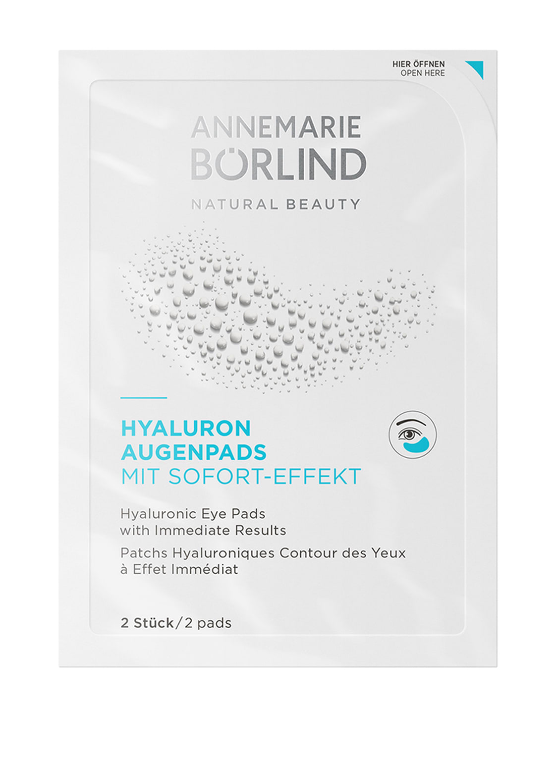 Image of Annemarie Börlind Hyaluron Augenpads Augenpads mit Sofort-Effekt (6 x 2 Stück)