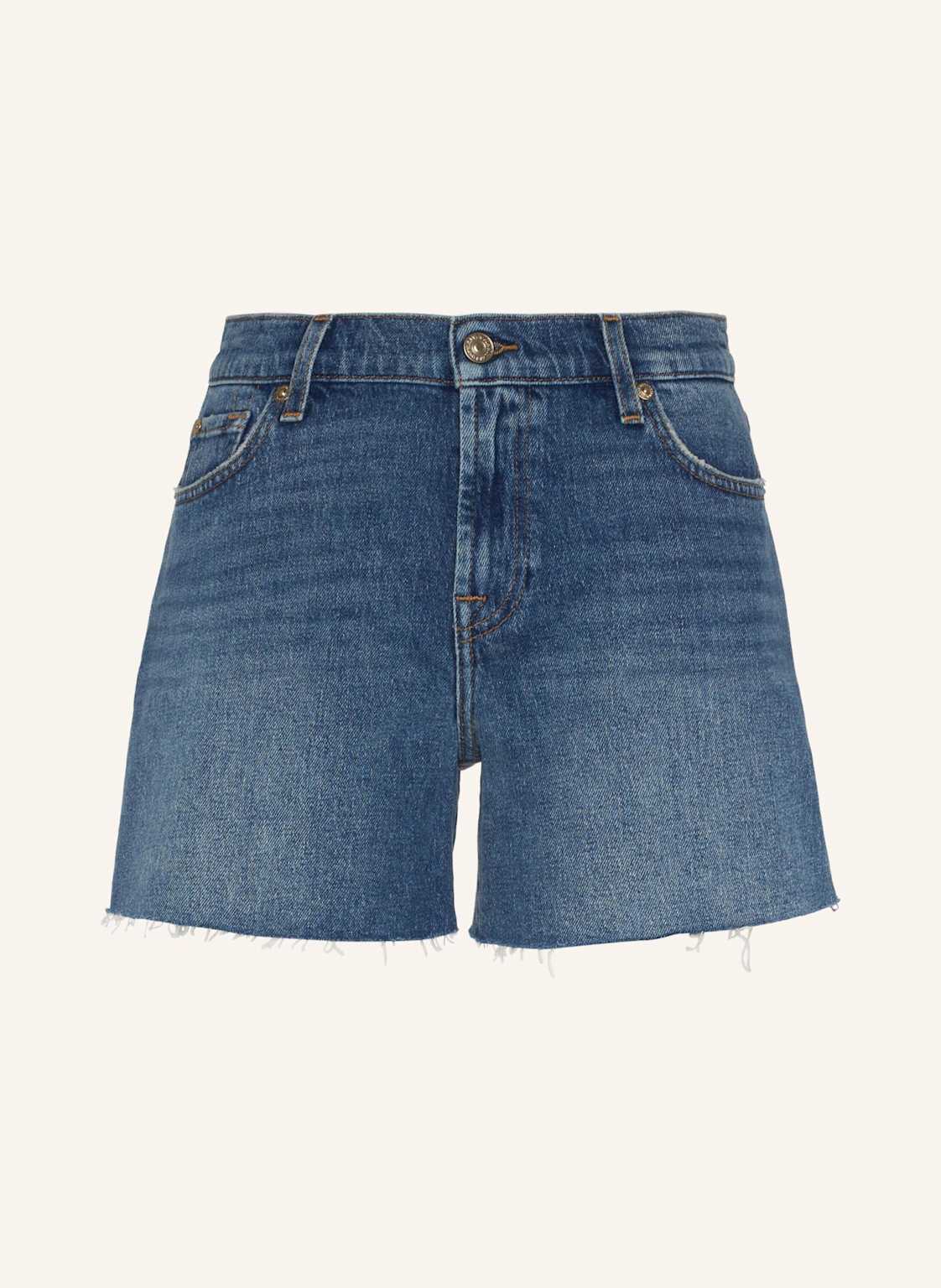 7 For All Mankind Shorts Mid blau
