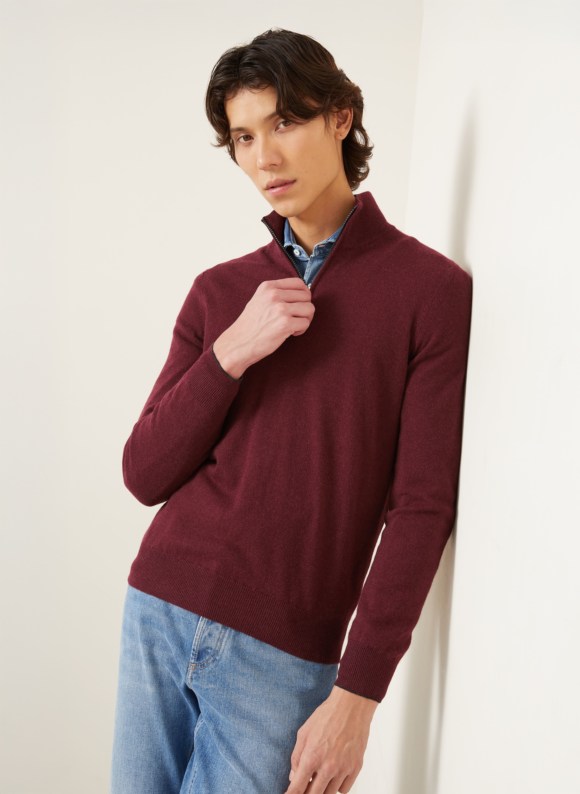 Thumbnail - Brunello Cucinelli Cashmere-Troyer rot