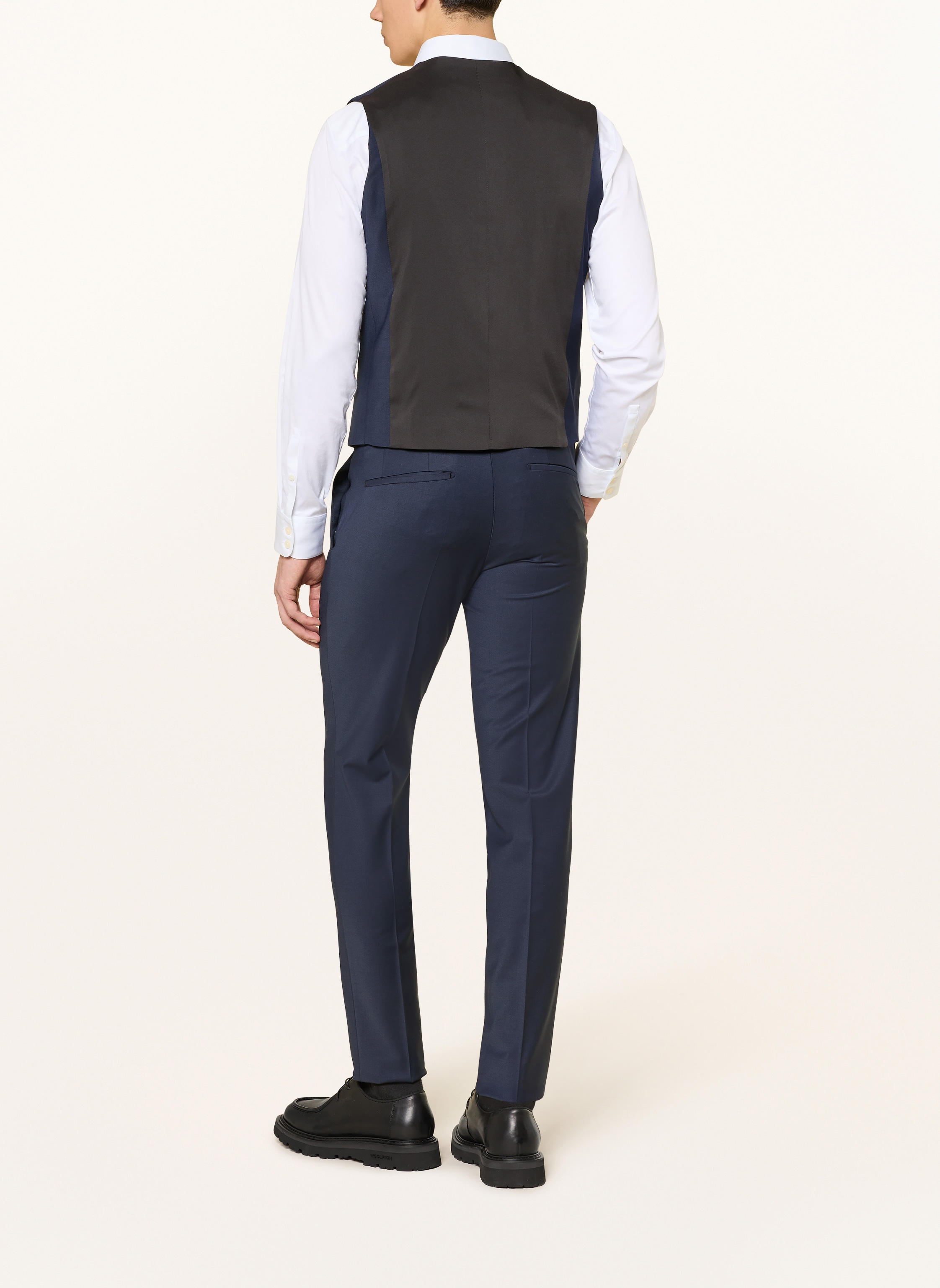 Thumbnail - Drykorn Anzugweste Malmo Slim Fit blau