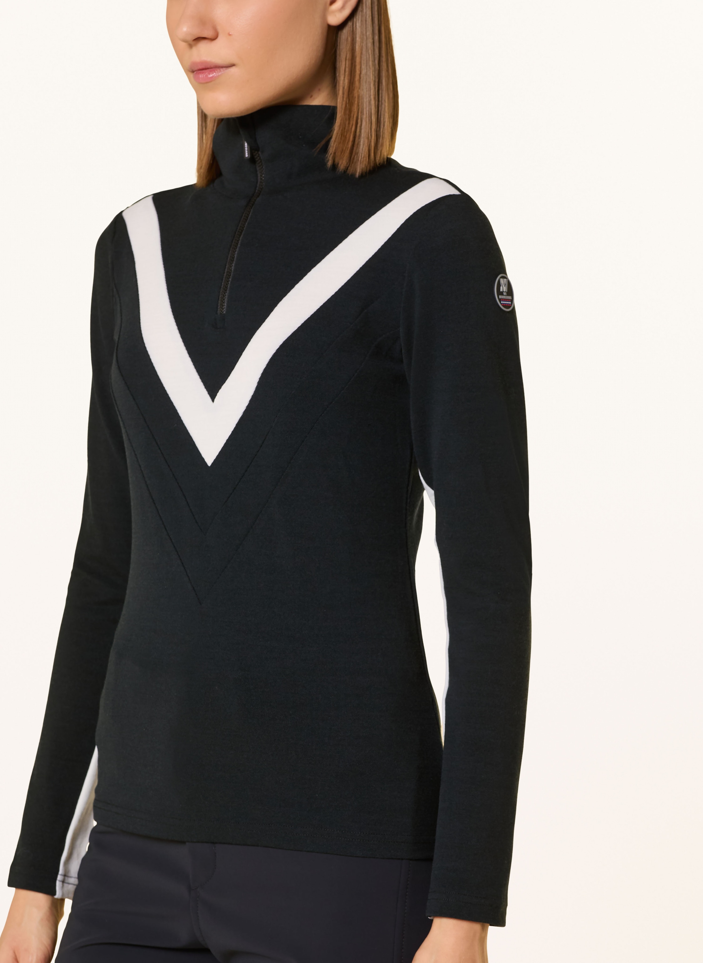 Thumbnail - We Norwegians Unterziehrolli Voss Aus Merinowolle schwarz