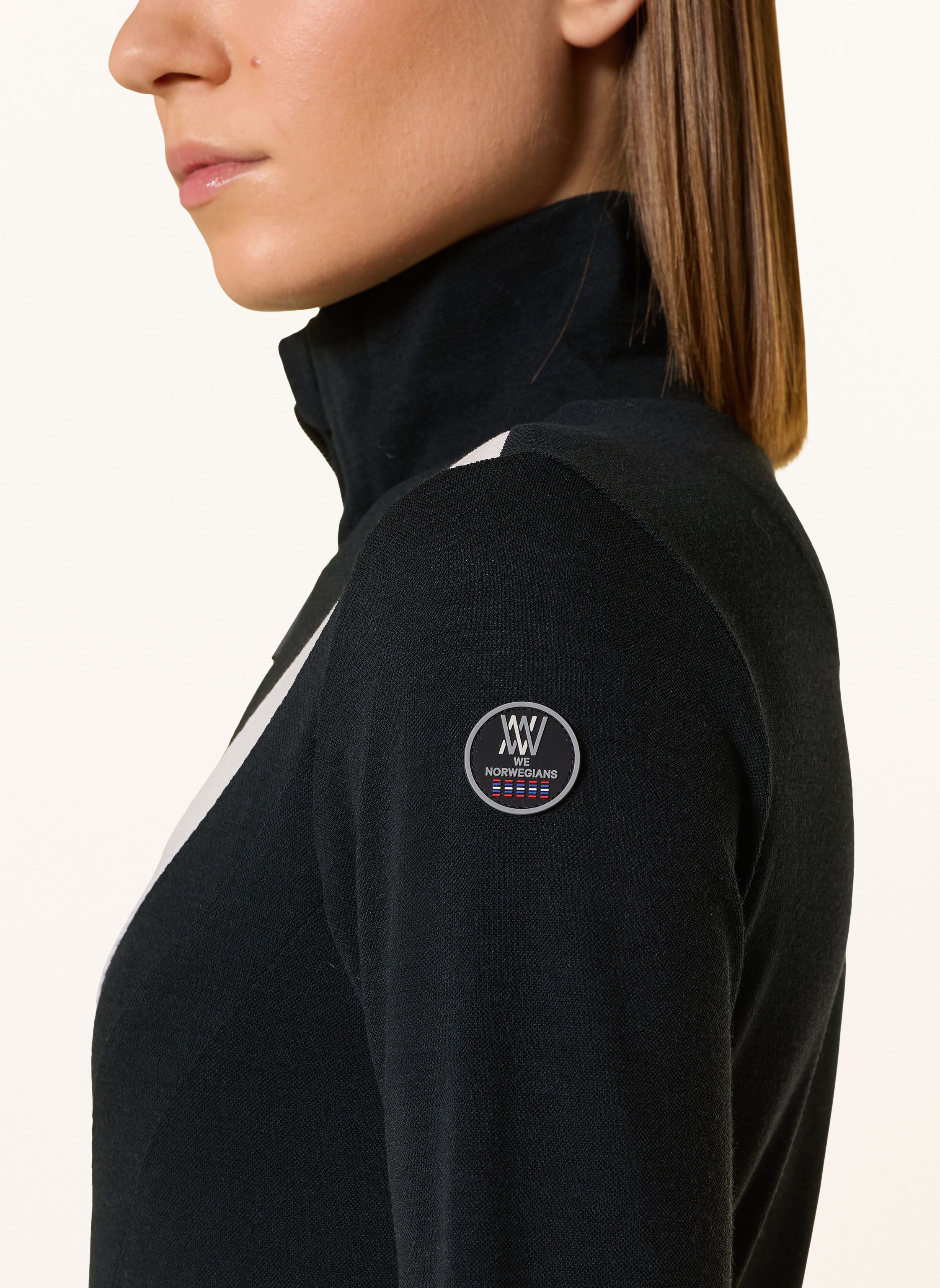 Thumbnail - We Norwegians Unterziehrolli Voss Aus Merinowolle schwarz