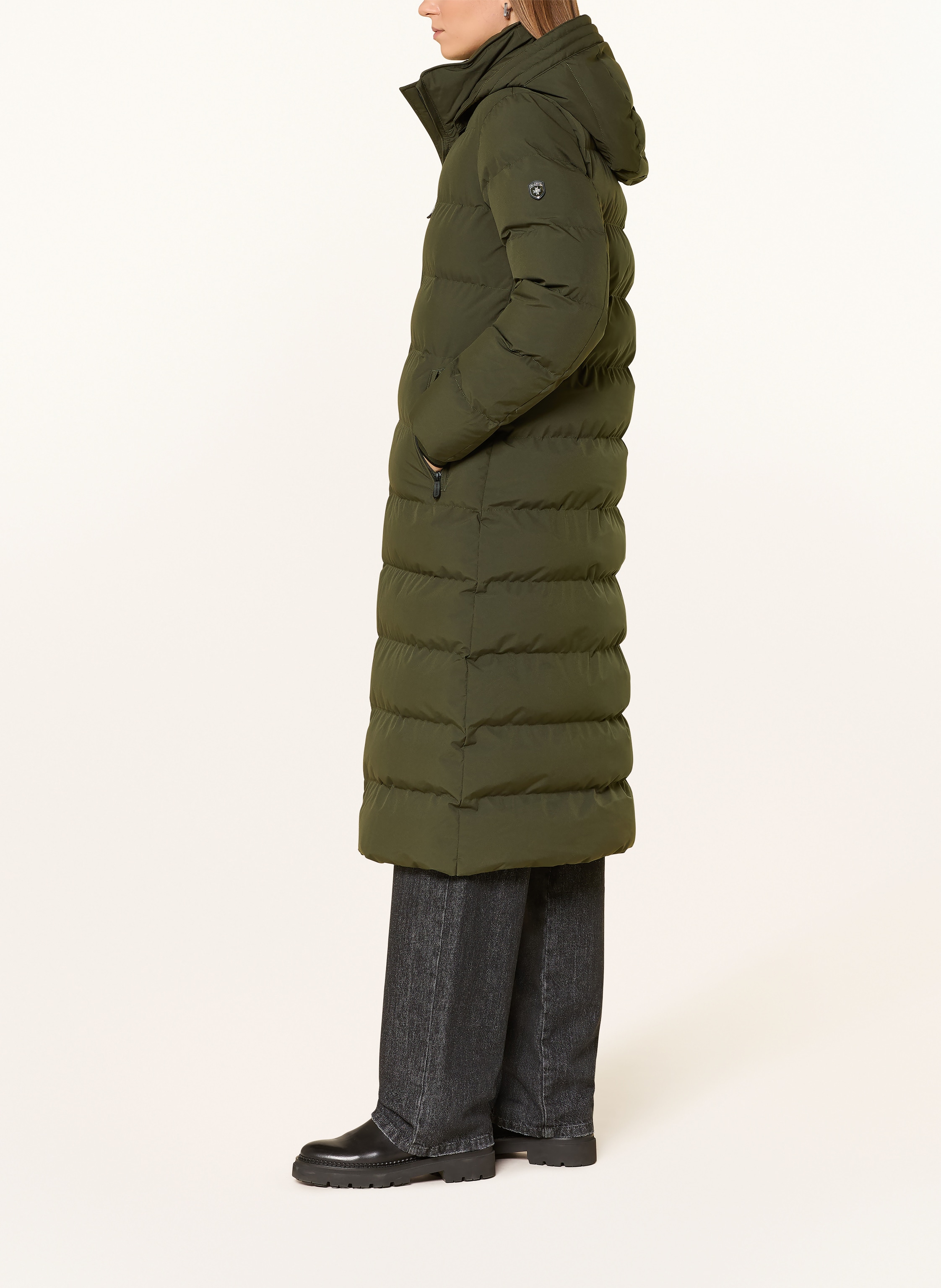 Thumbnail - Wellensteyn Steppmantel Goldmine Extra Long Mit Abnehmbarer Kapuze gruen