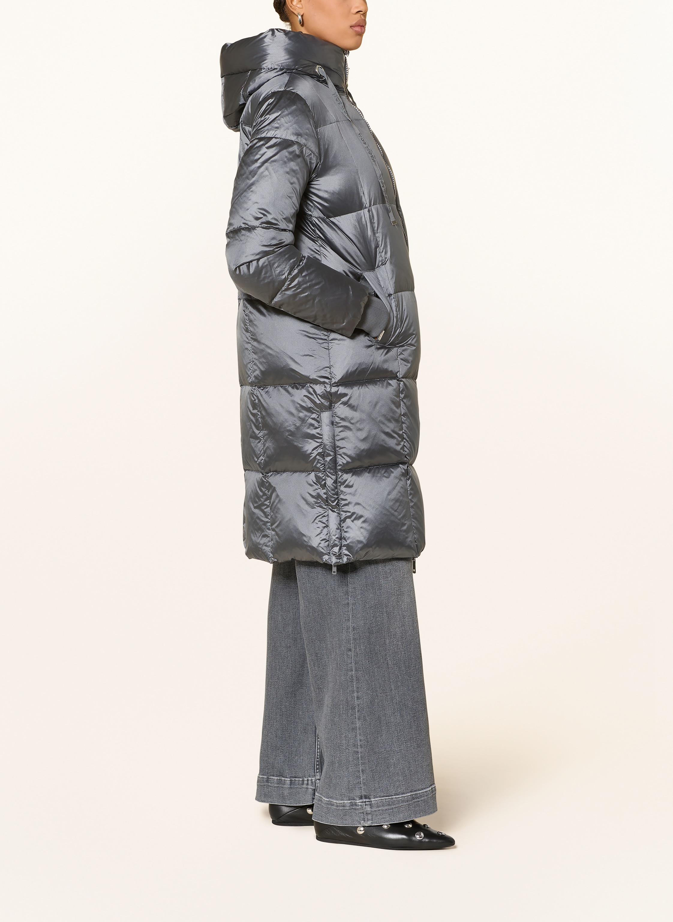 Thumbnail - Mos Mosh Daunenmantel Nova grau