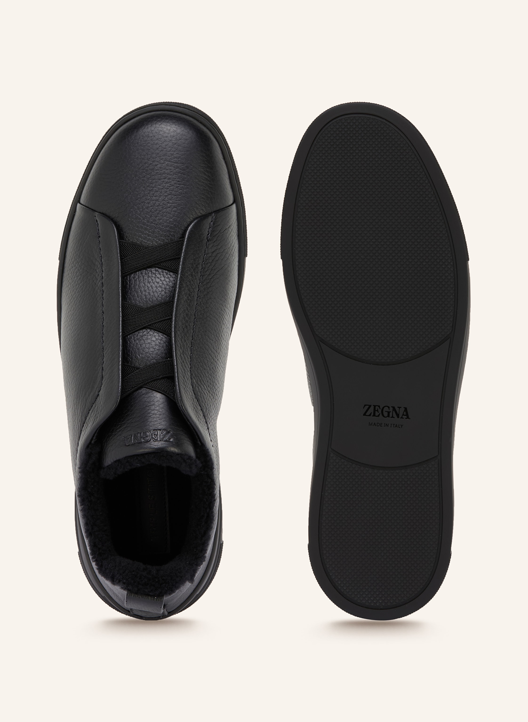 Thumbnail - Zegna Slip-On-Sneaker Triple Stitch™ schwarz