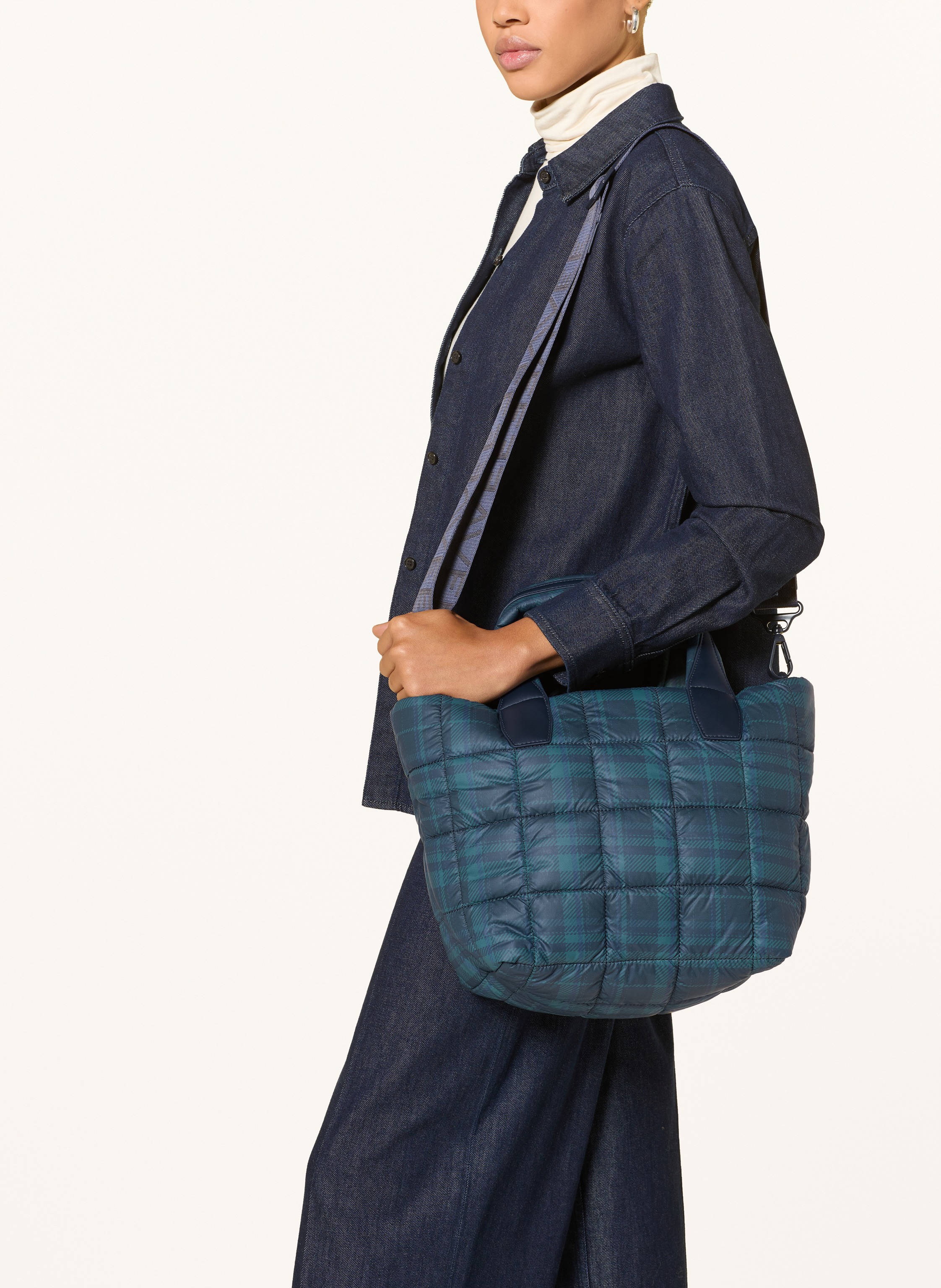 Thumbnail - Vee Collective Shopper Porter Tote Small Mit Pouch blau