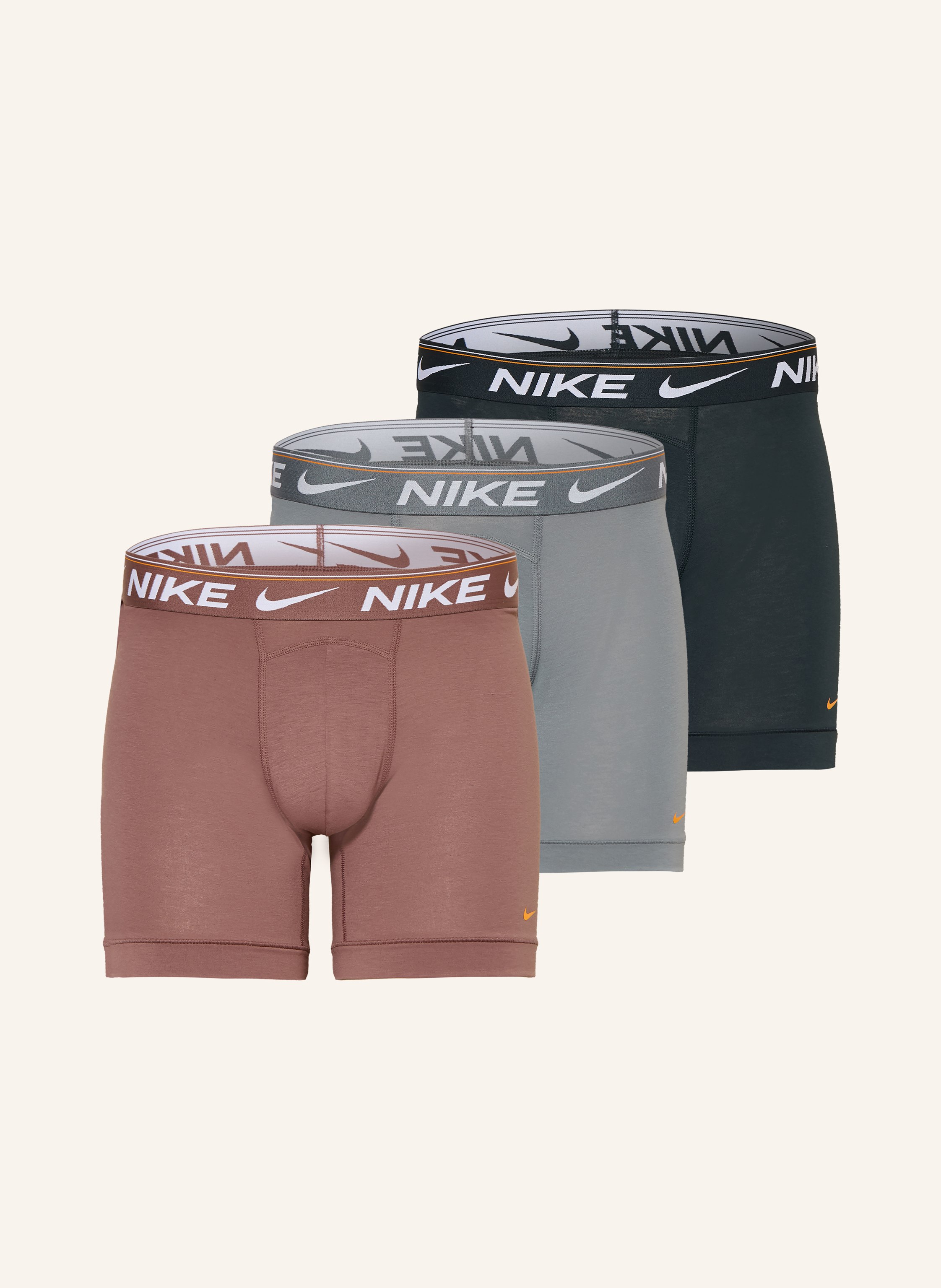 Nike Nike 3er-Pack Boxershorts Dri-Fit Ultra Comfort rosa in GRAU / HELLROT / SCHWARZ