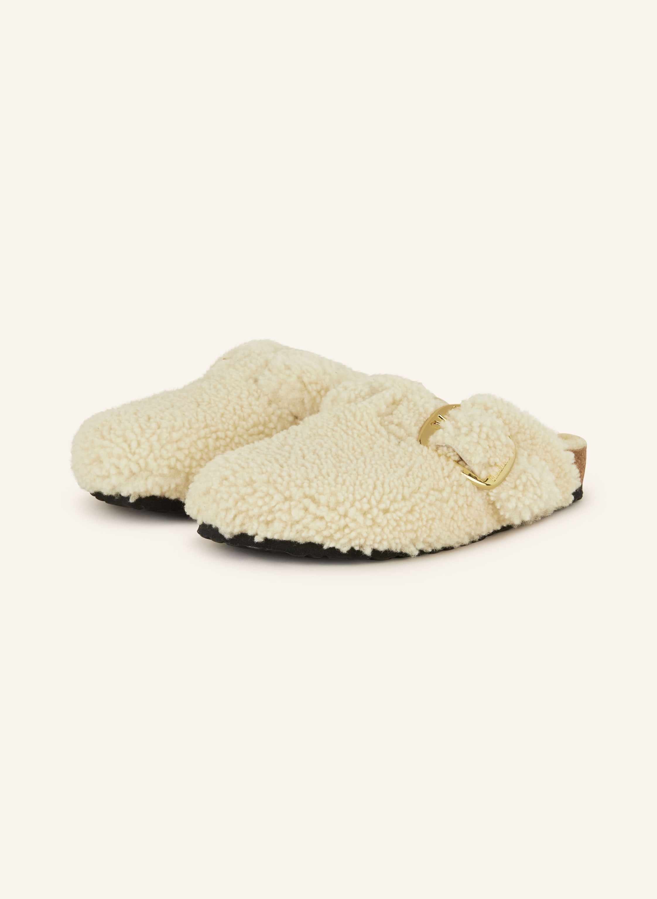 Birkenstock Pantoletten Boston Big Buckle weiss