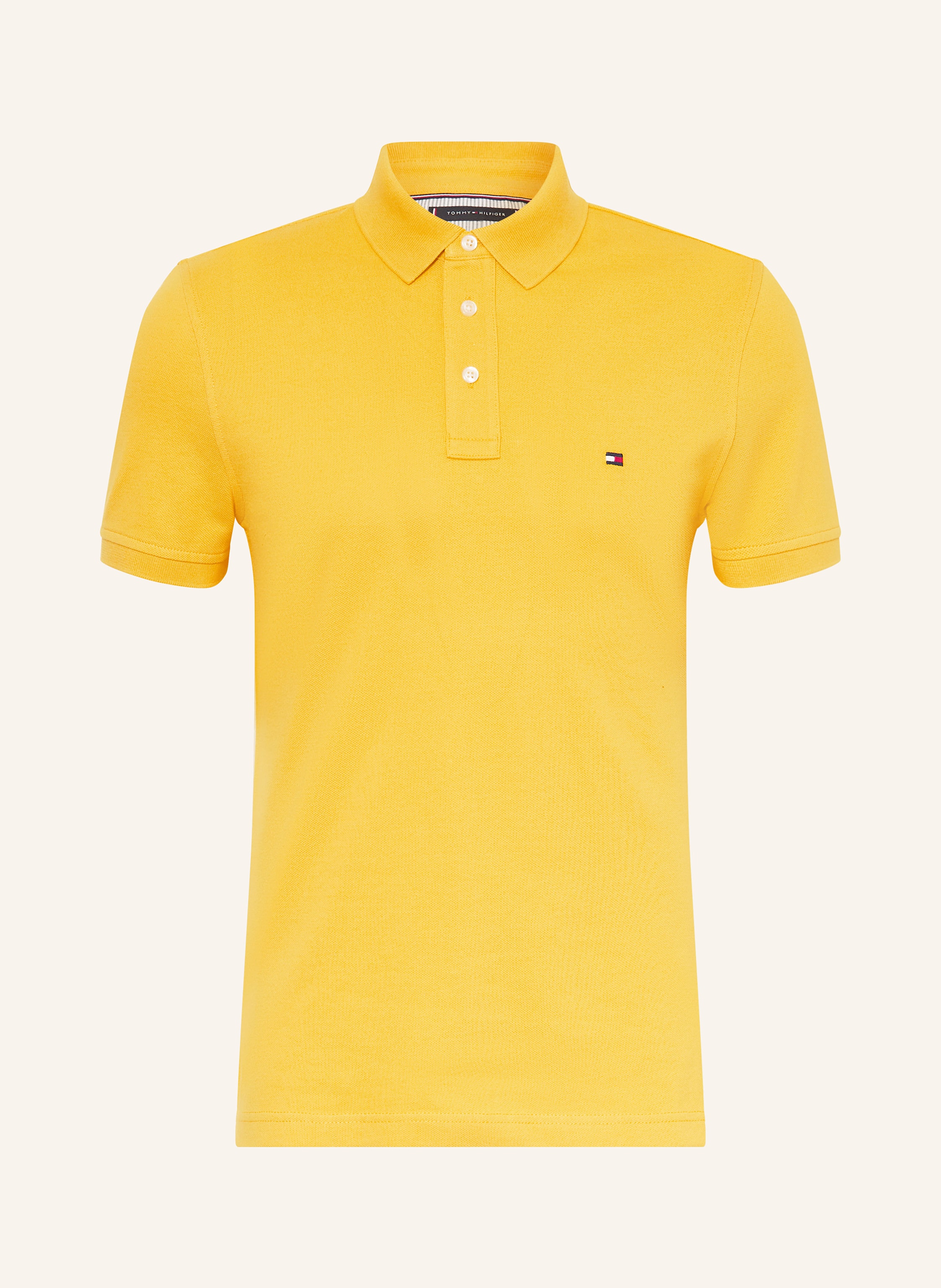 Tommy Hilfiger Piqué-Poloshirt Regular Fit gelb
