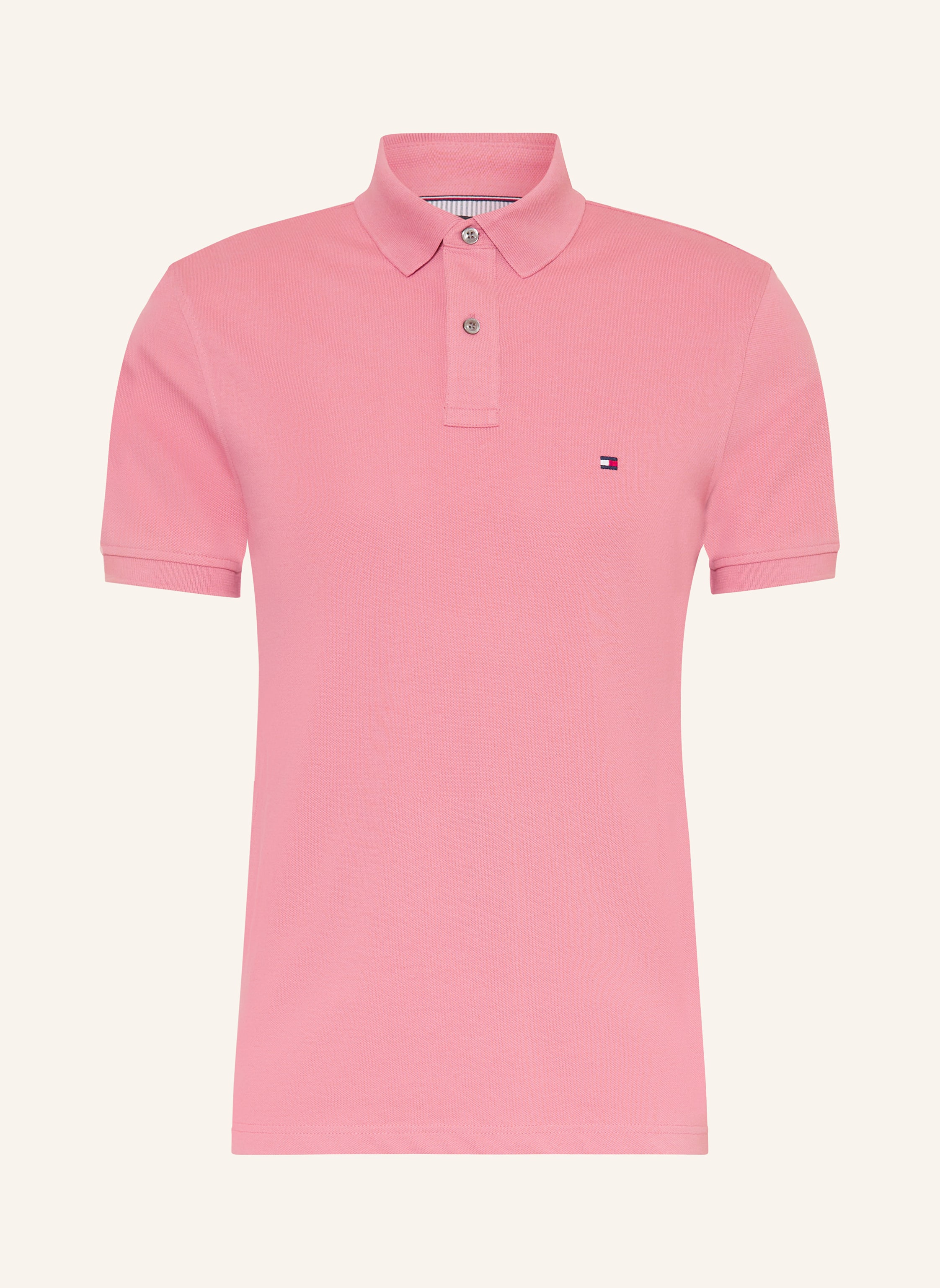 Tommy Hilfiger Piqué-Poloshirt Slim Fit rosa