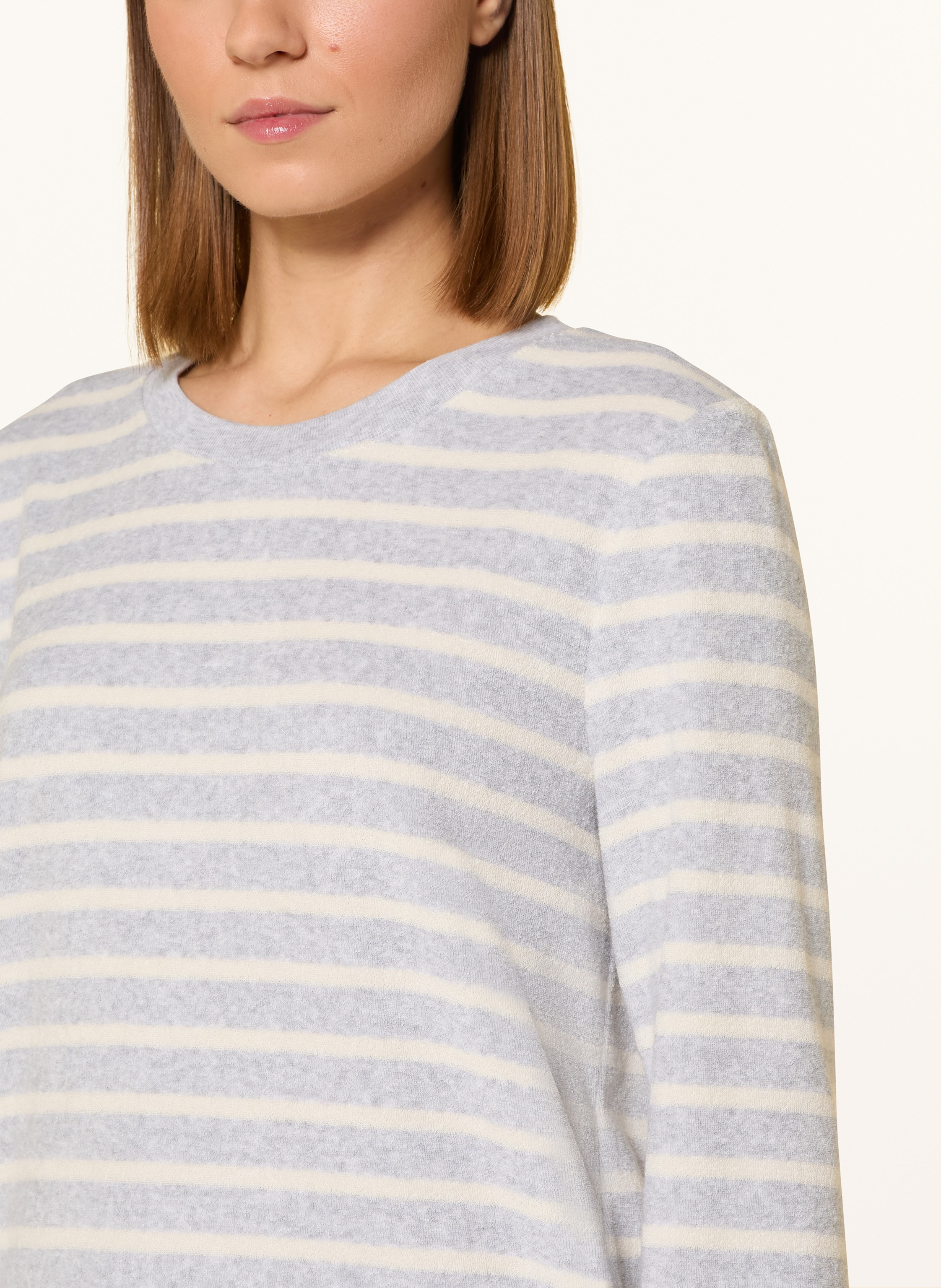 Thumbnail - Schiesser Schlafanzug Casual Essentials Aus Frottee grau