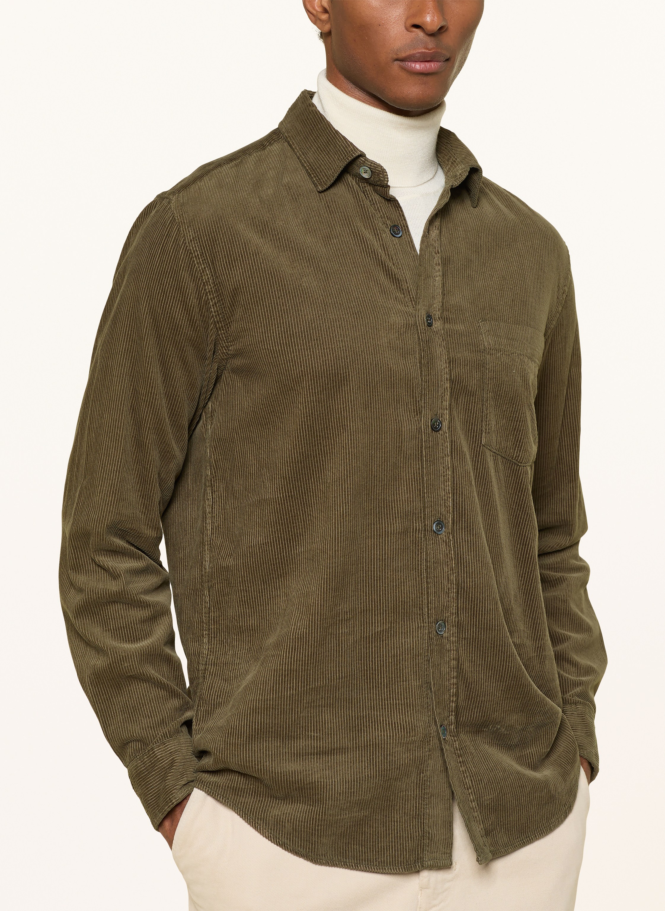 Thumbnail - Mos Mosh Gallery Cordhemd Mmgalden Regular Fit gruen