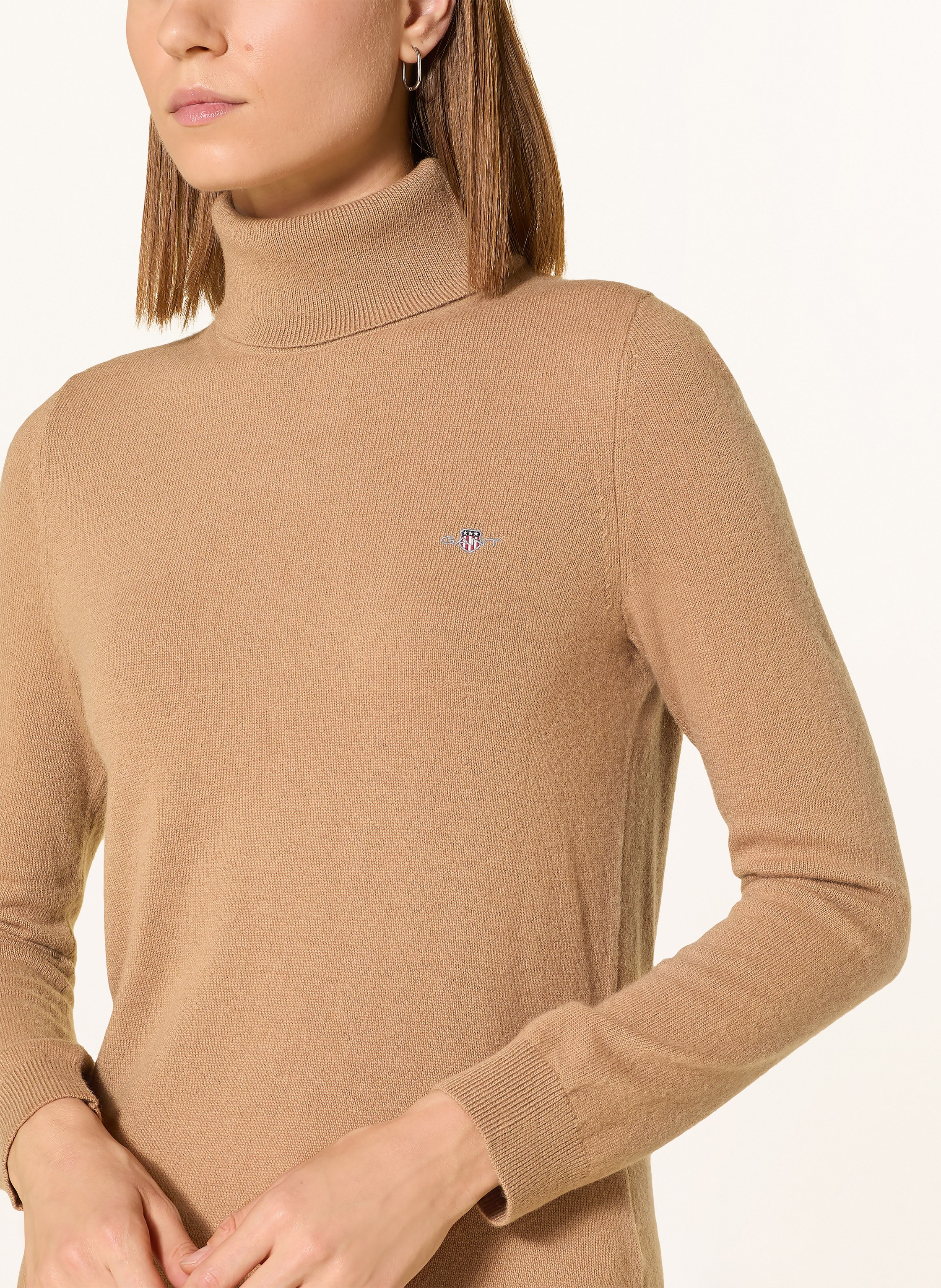 Thumbnail - Gant Rollkragenpullover beige