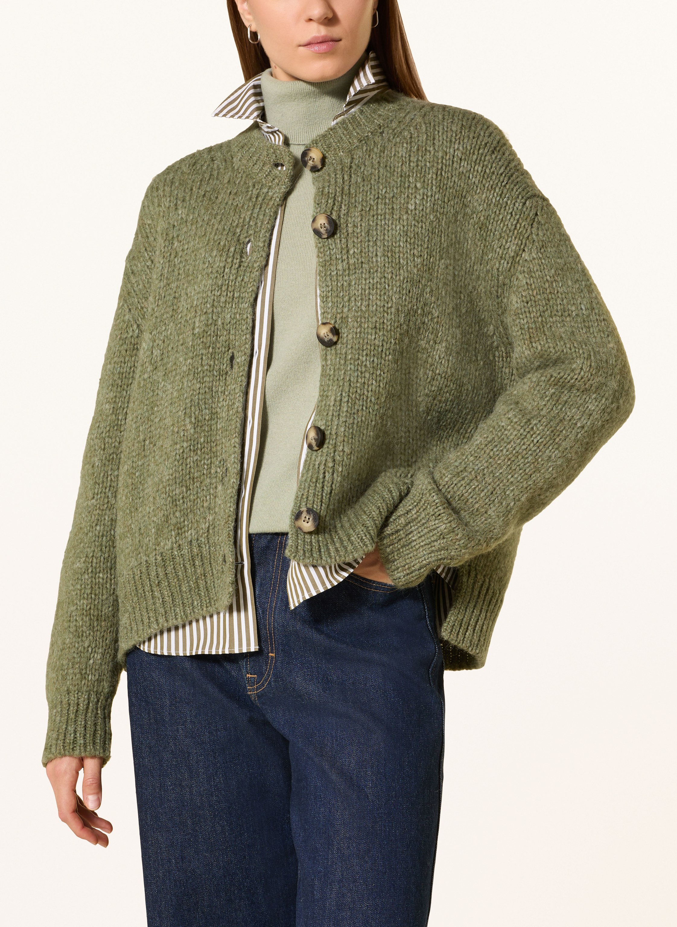 Thumbnail - Gant Rollkragenpullover gruen