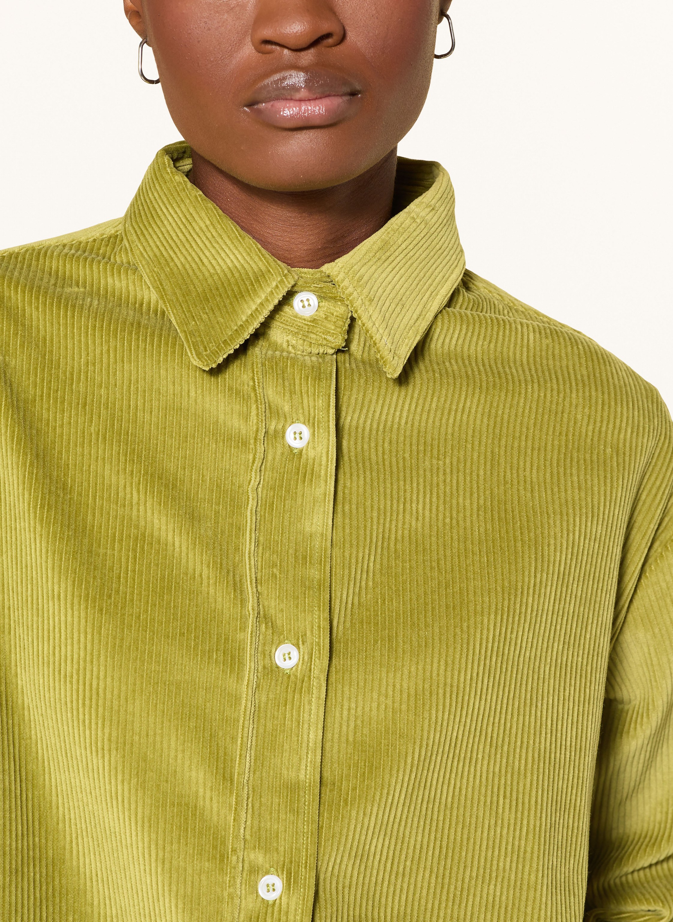 Thumbnail - Rossana Diva Hemdbluse Aus Cord gruen