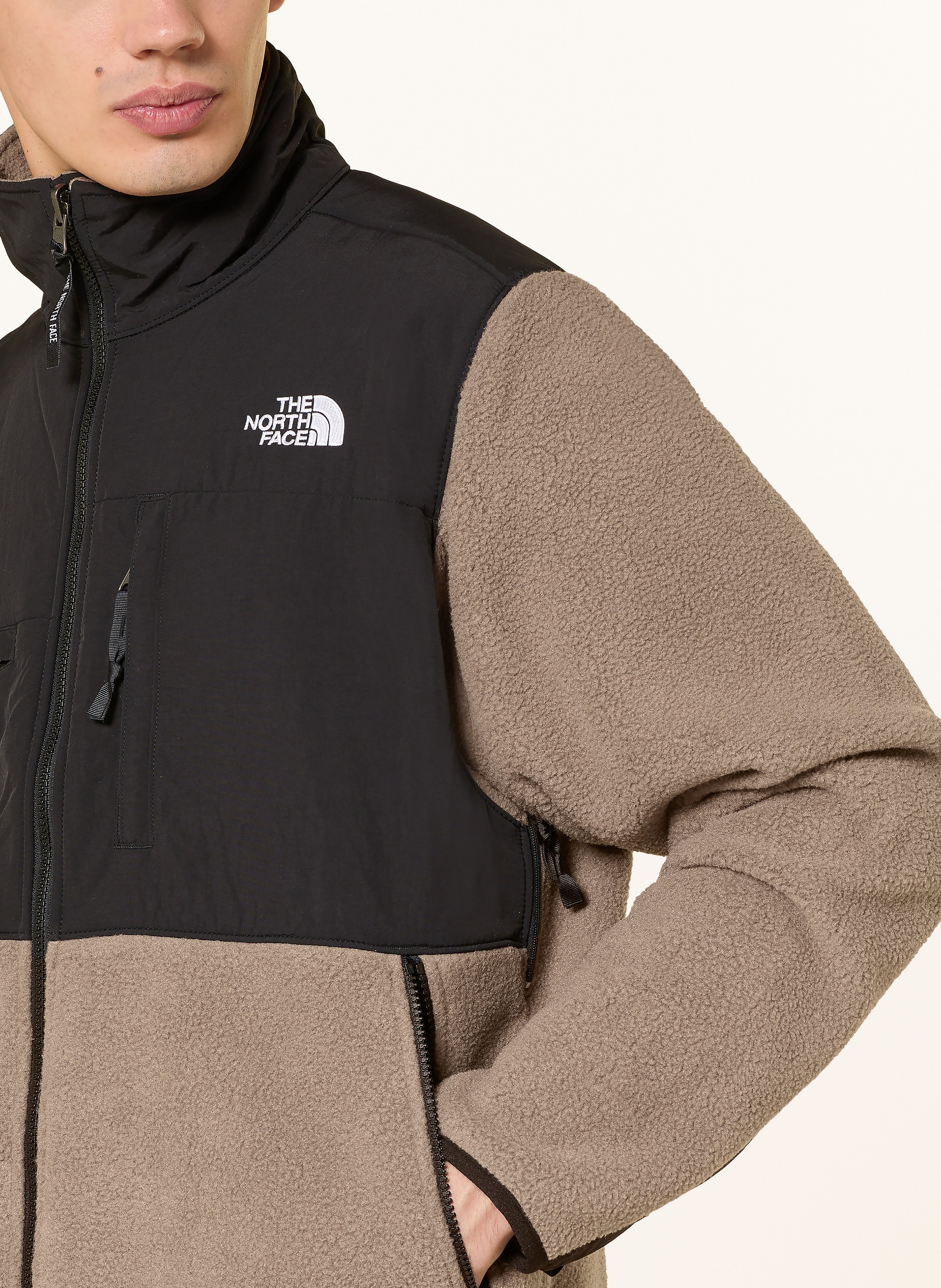 Thumbnail - The North Face Fleecejacke Denali Im Materialmix braun