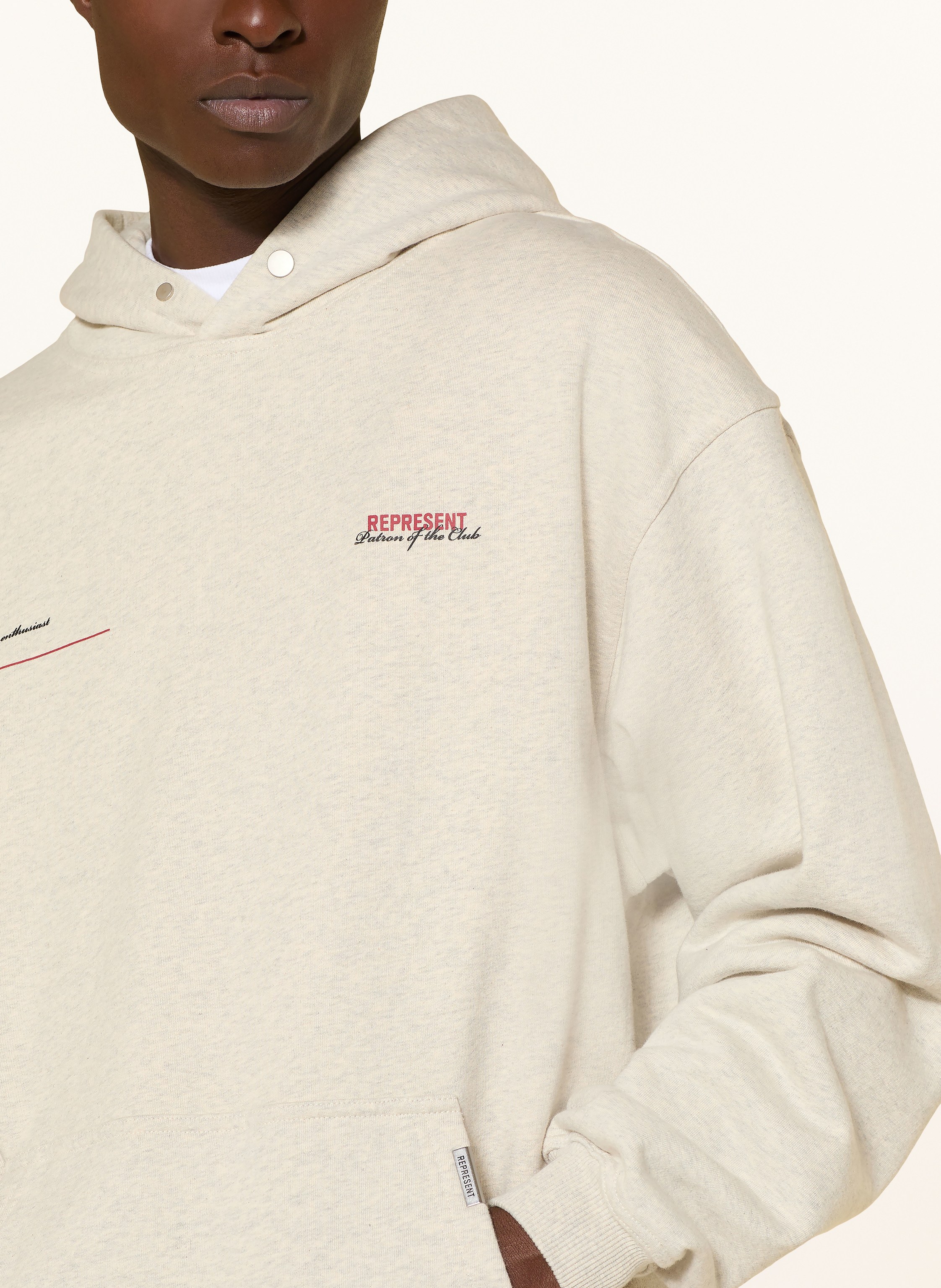 Thumbnail - Represent Hoodie Patron Of The Club weiss