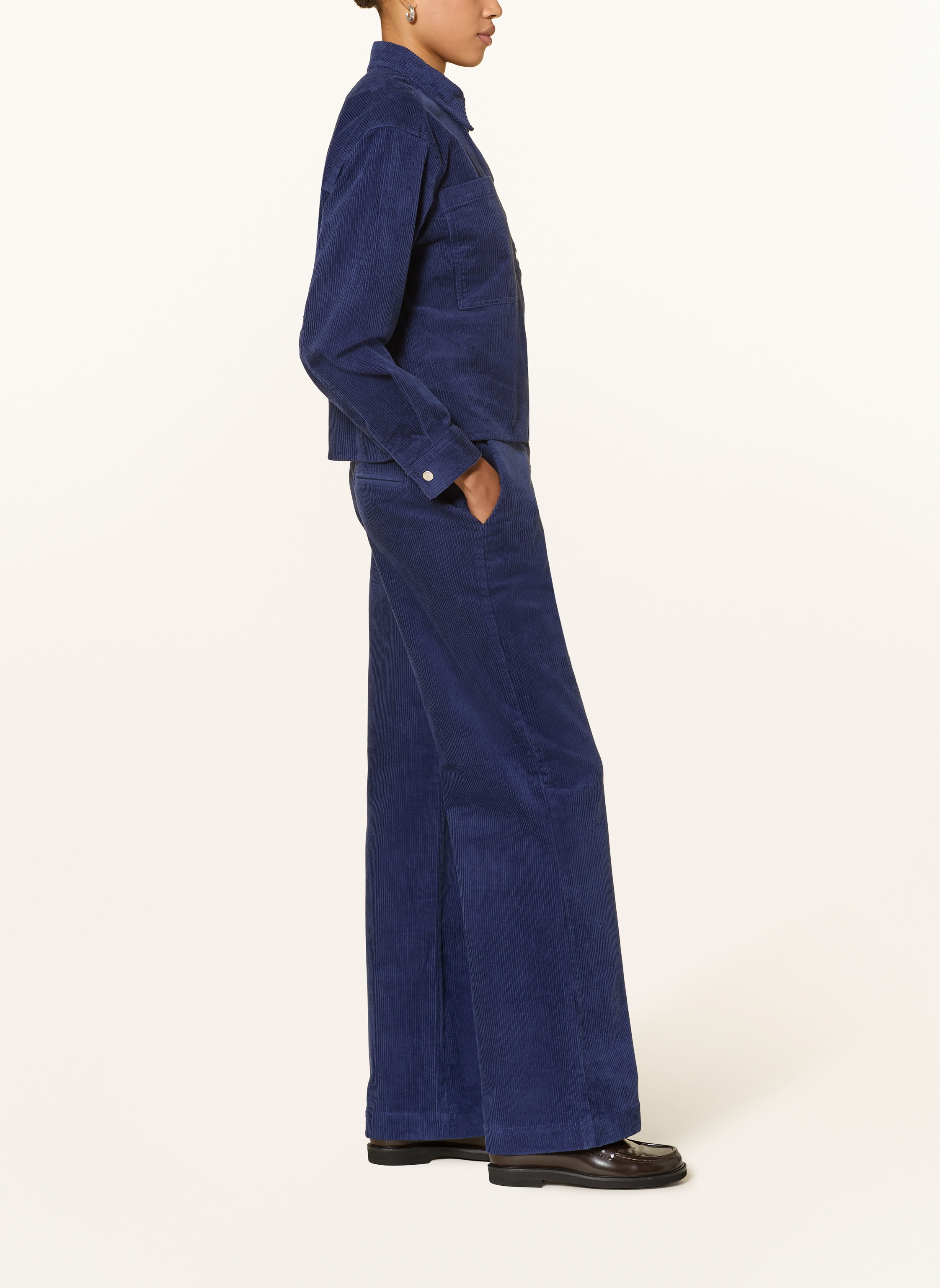 Thumbnail - Msch Copenhagen Marlenehose Mschgeggo Aus Cord blau