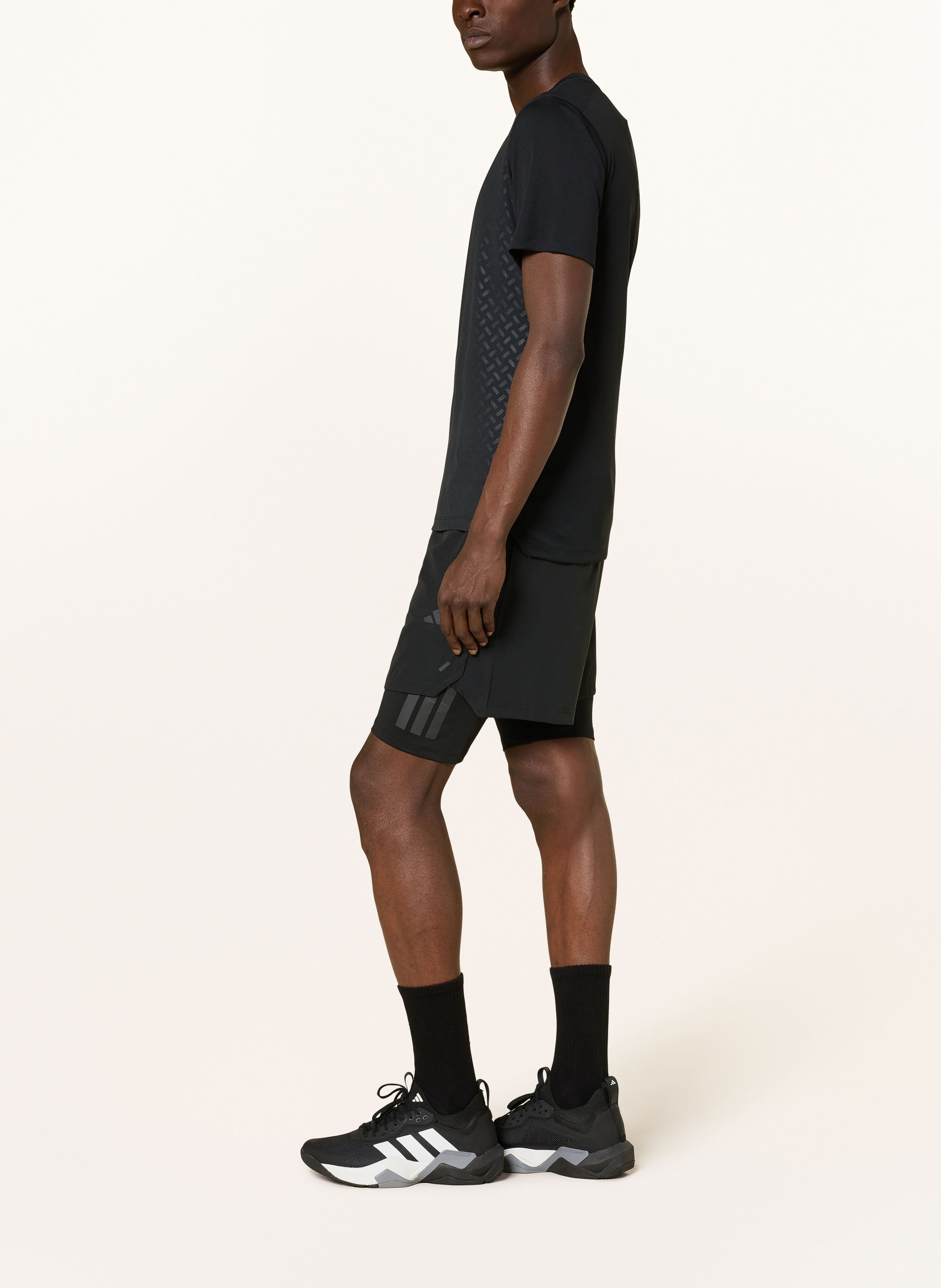 Thumbnail - Adidas 2-In-1-Trainingsshorts Power schwarz