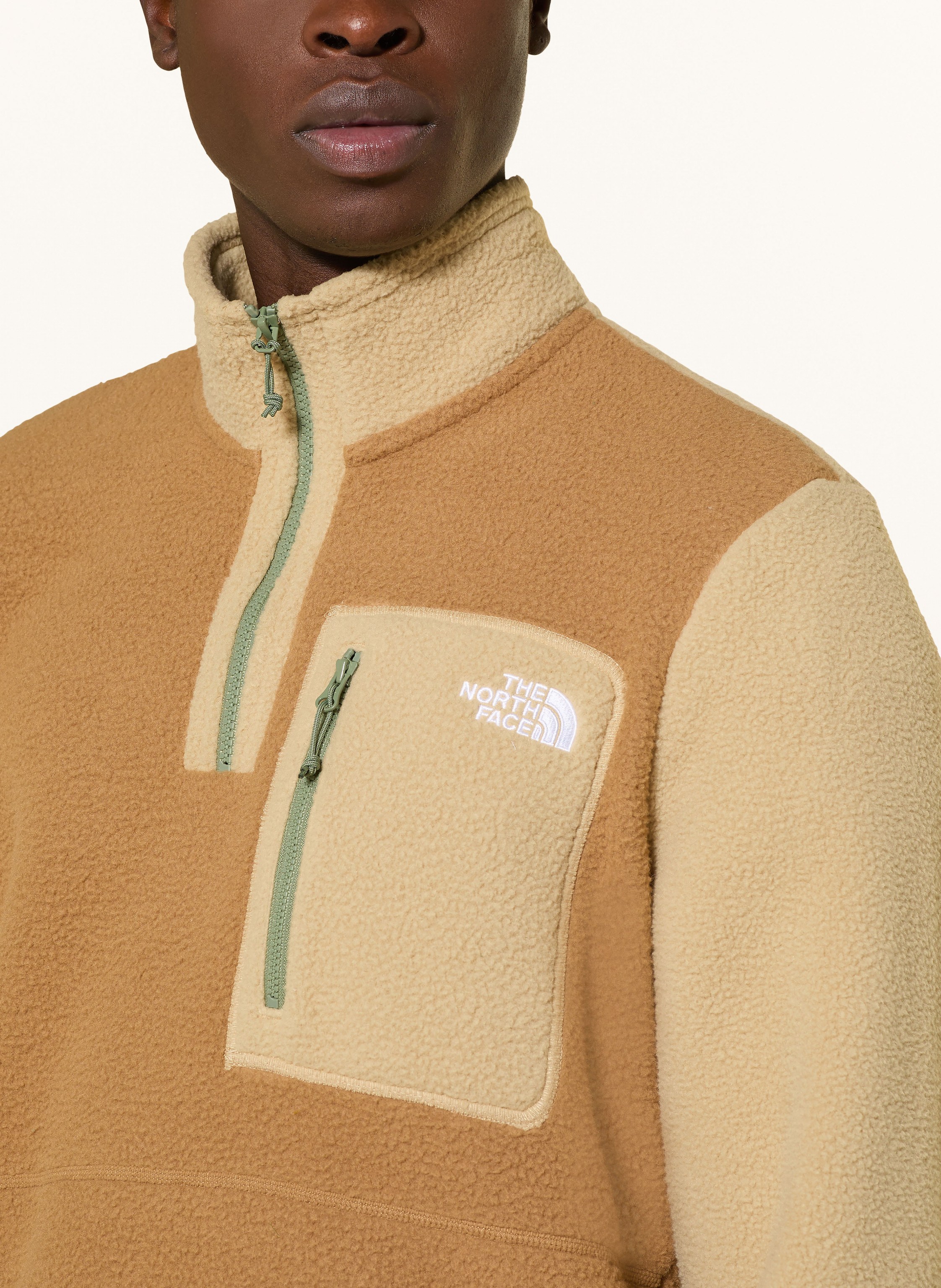 Thumbnail - The North Face Fleece-Troyer Yumiori beige
