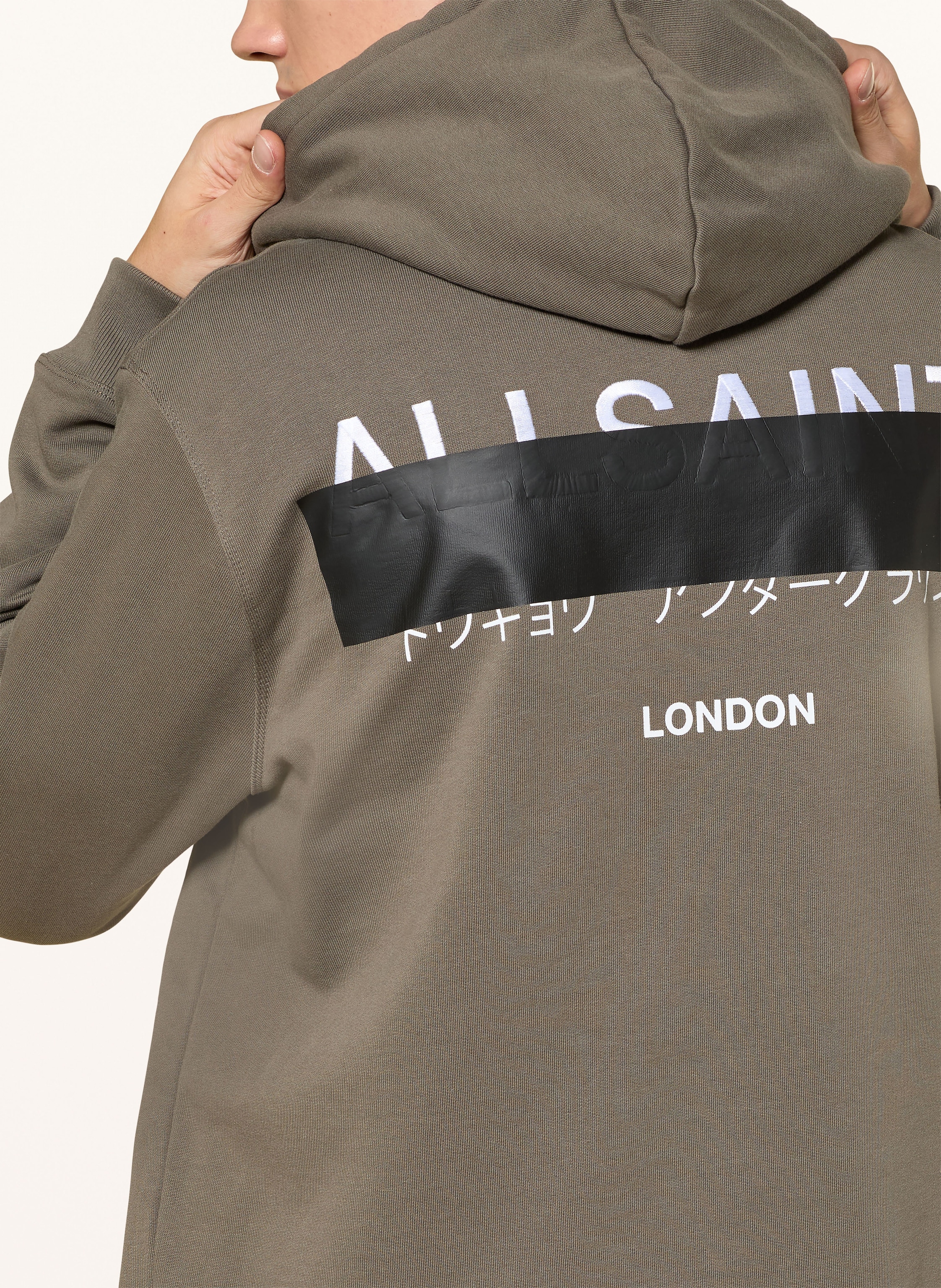 Thumbnail - Allsaints Hoodie Redact gruen