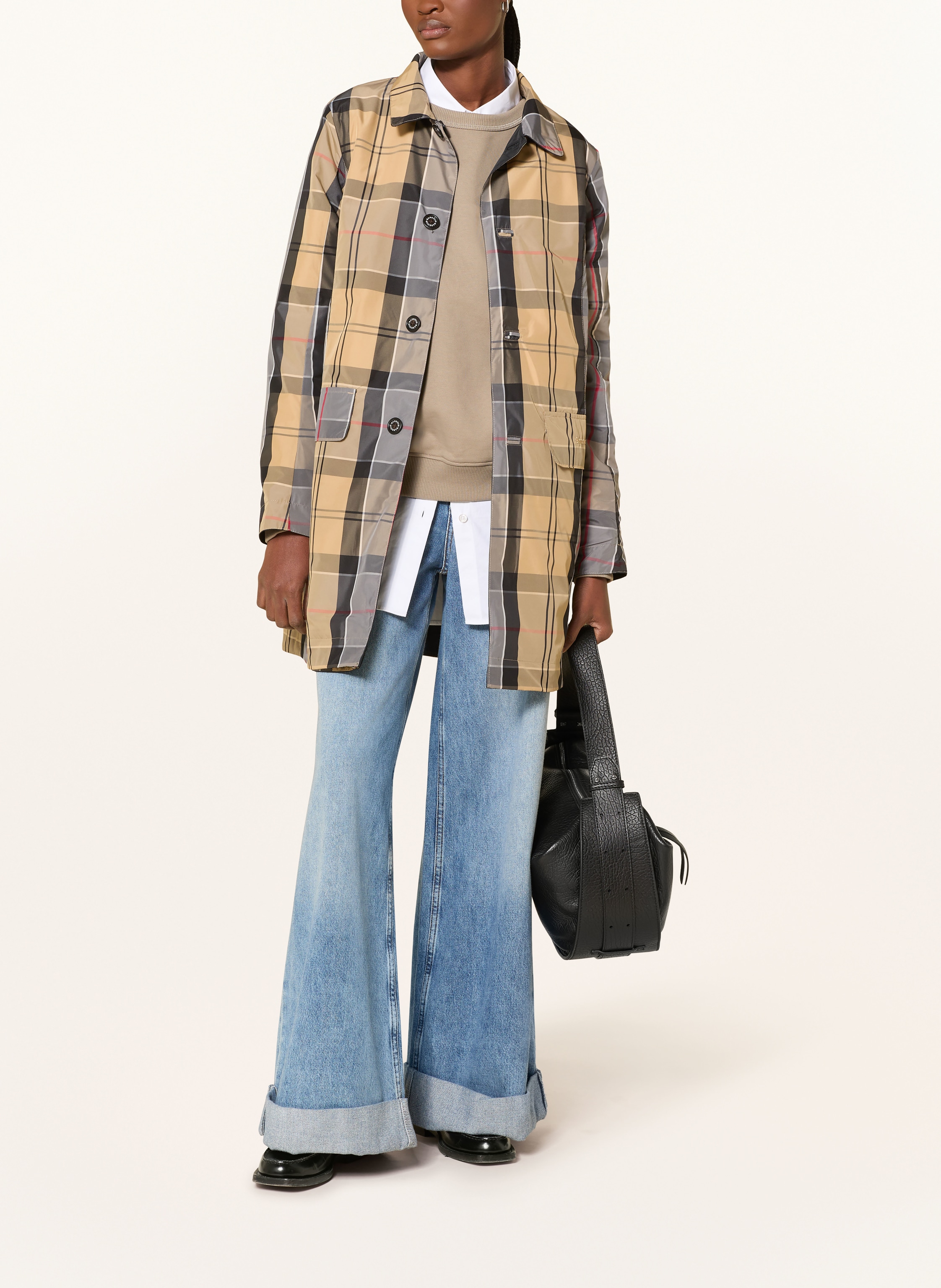 Thumbnail - Barbour Trenchcoat Babbity Zum Wenden schwarz