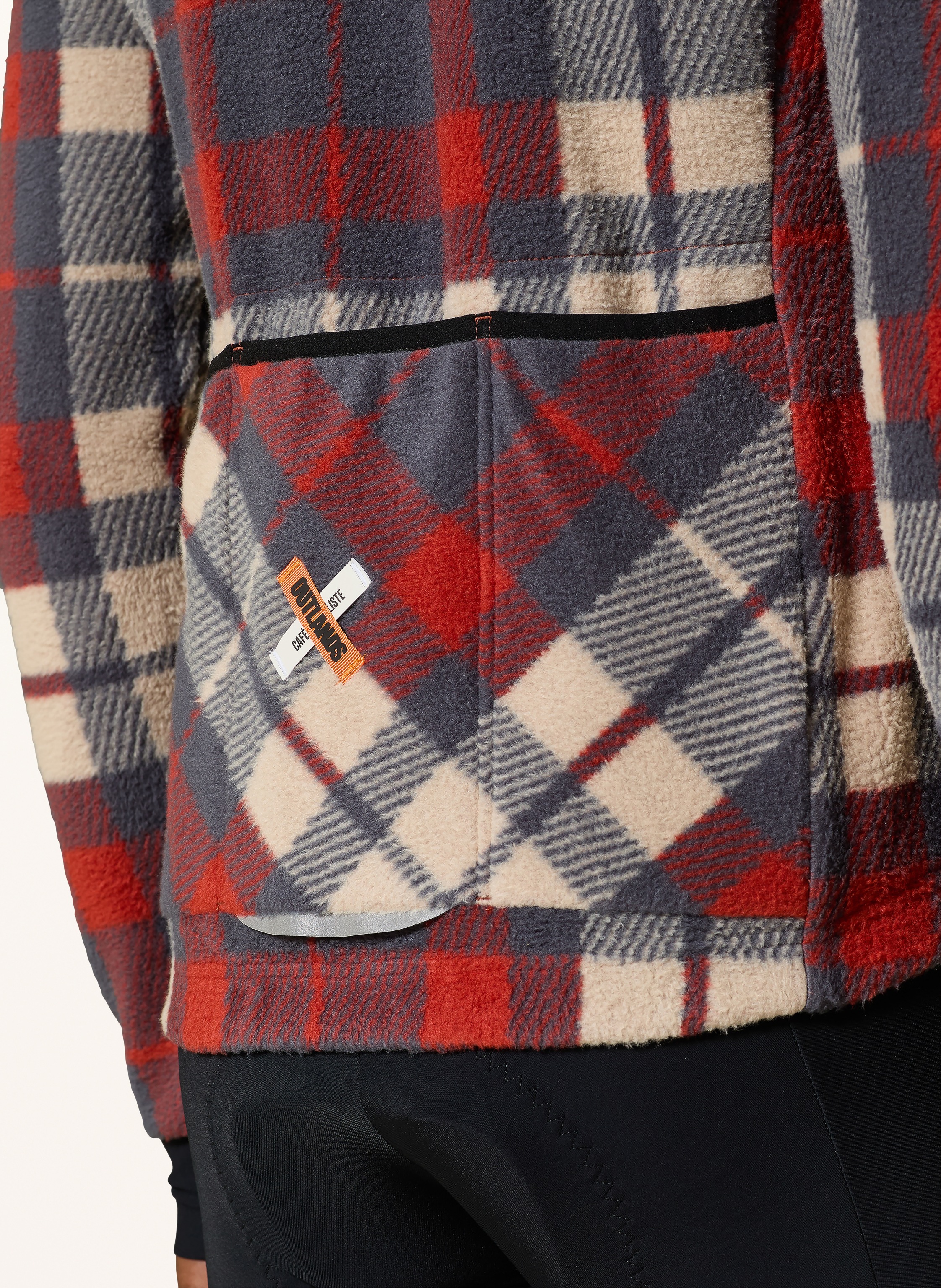 Thumbnail - Café Du Cycliste Fleece-Radtrikot Solange grau