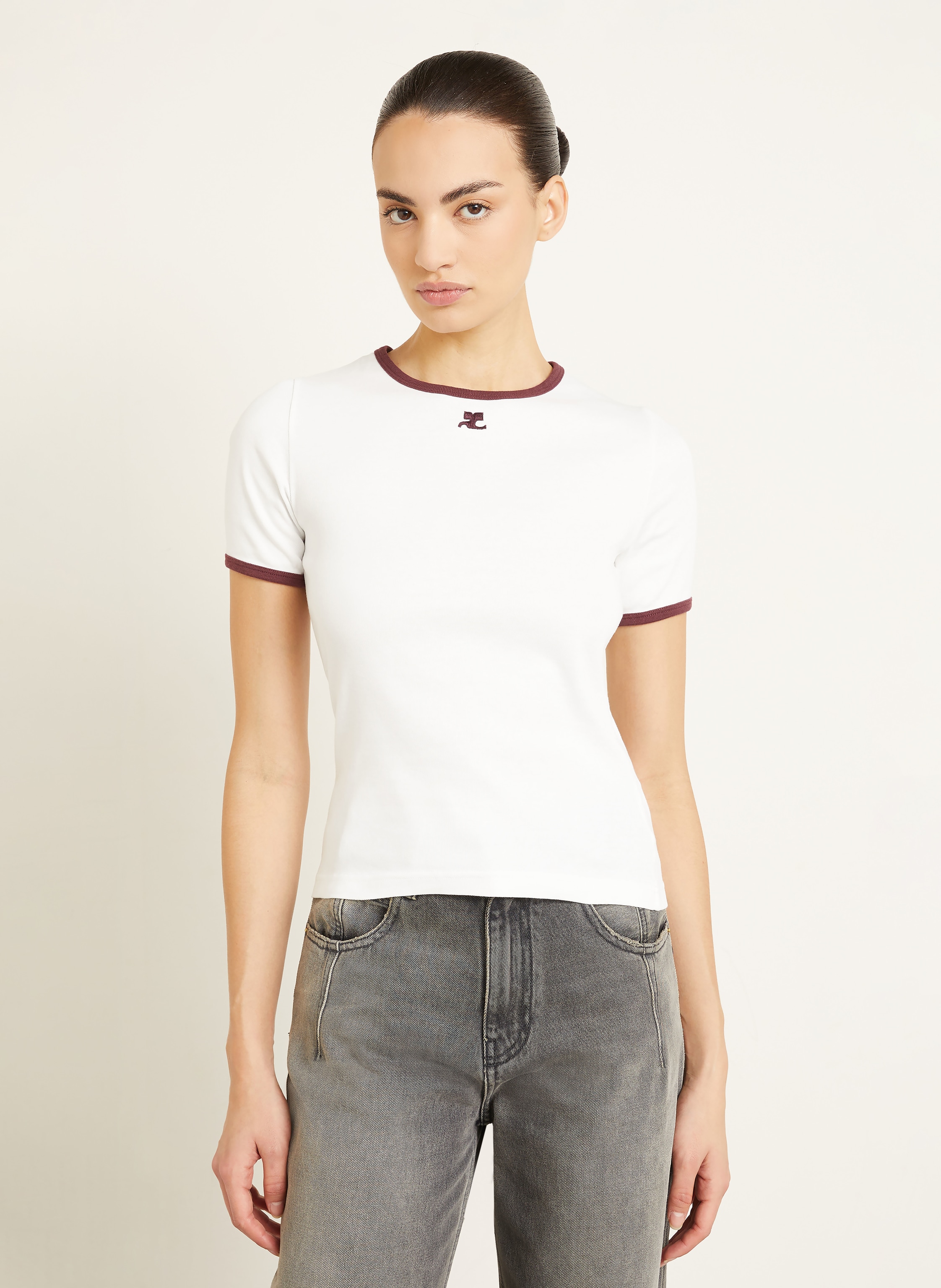 Thumbnail - Courrèges T-Shirt weiss