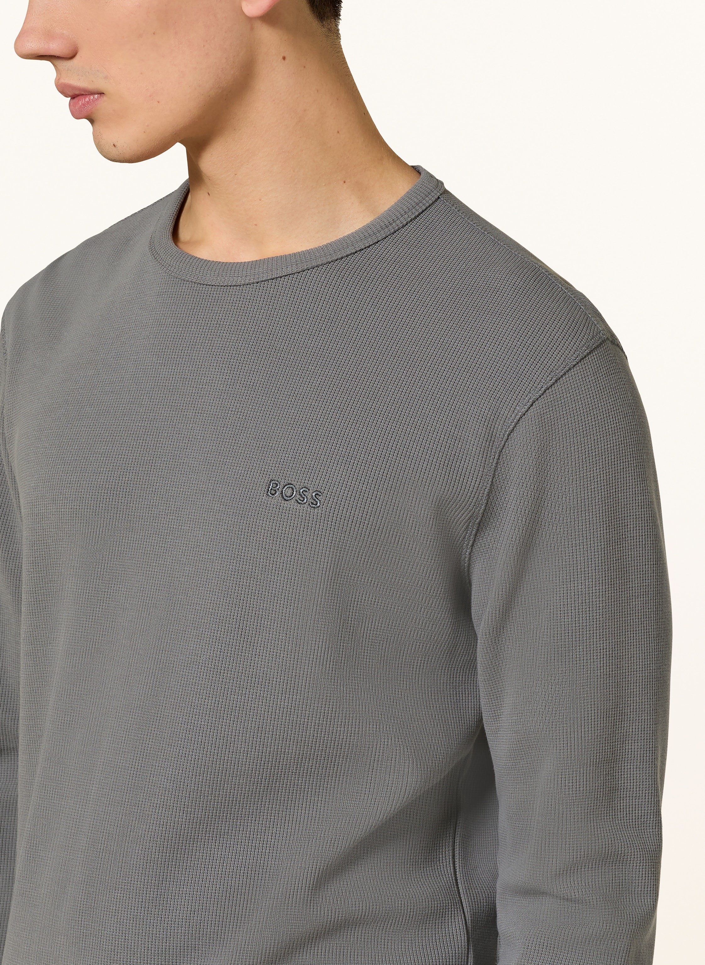 Thumbnail - Boss Longsleeve Tempesto grau