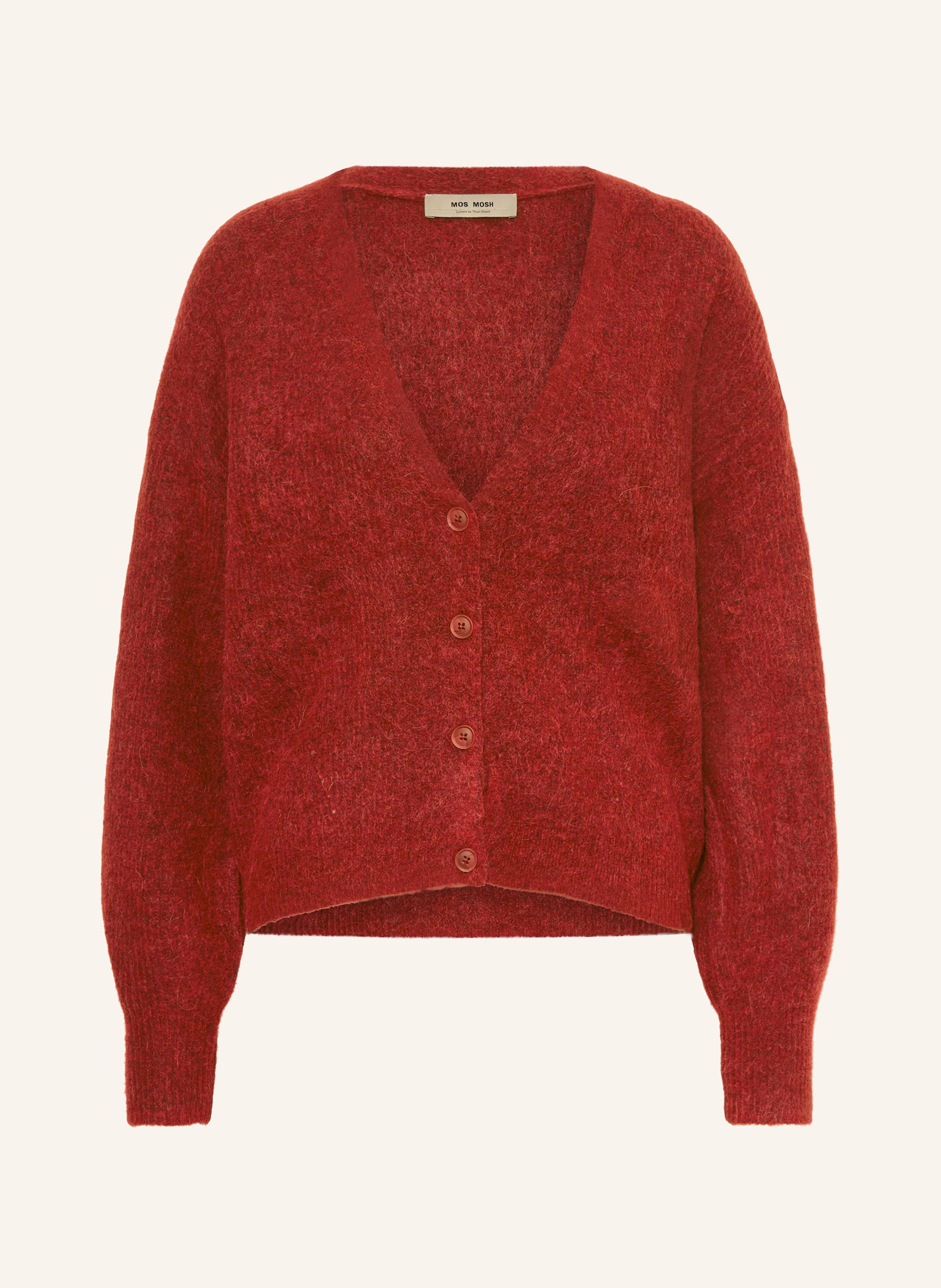 Mos Mosh Oversized-Strickjacke Thora Mit Alpaka rot