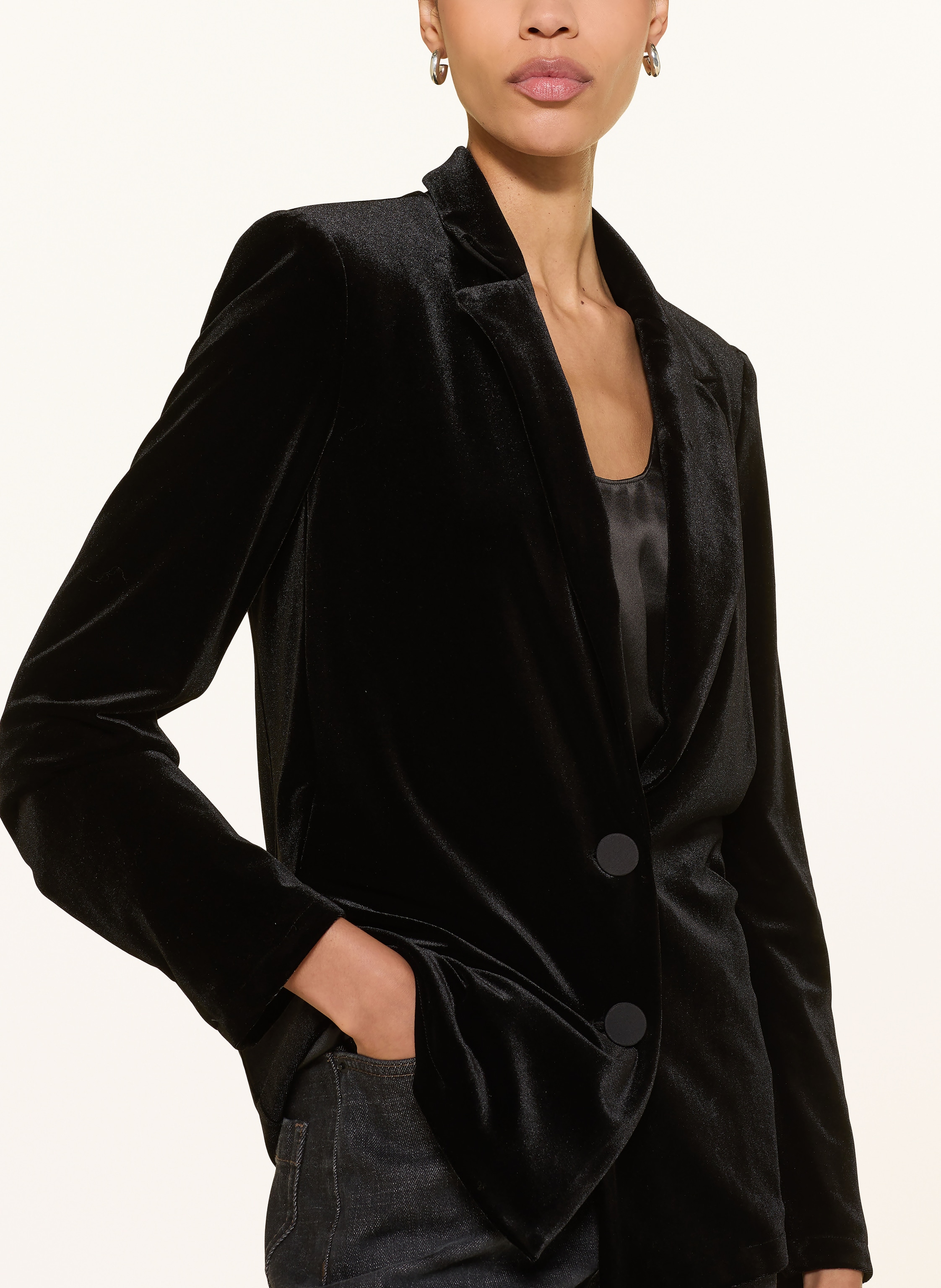 Thumbnail - Armani Exchange Samtblazer schwarz