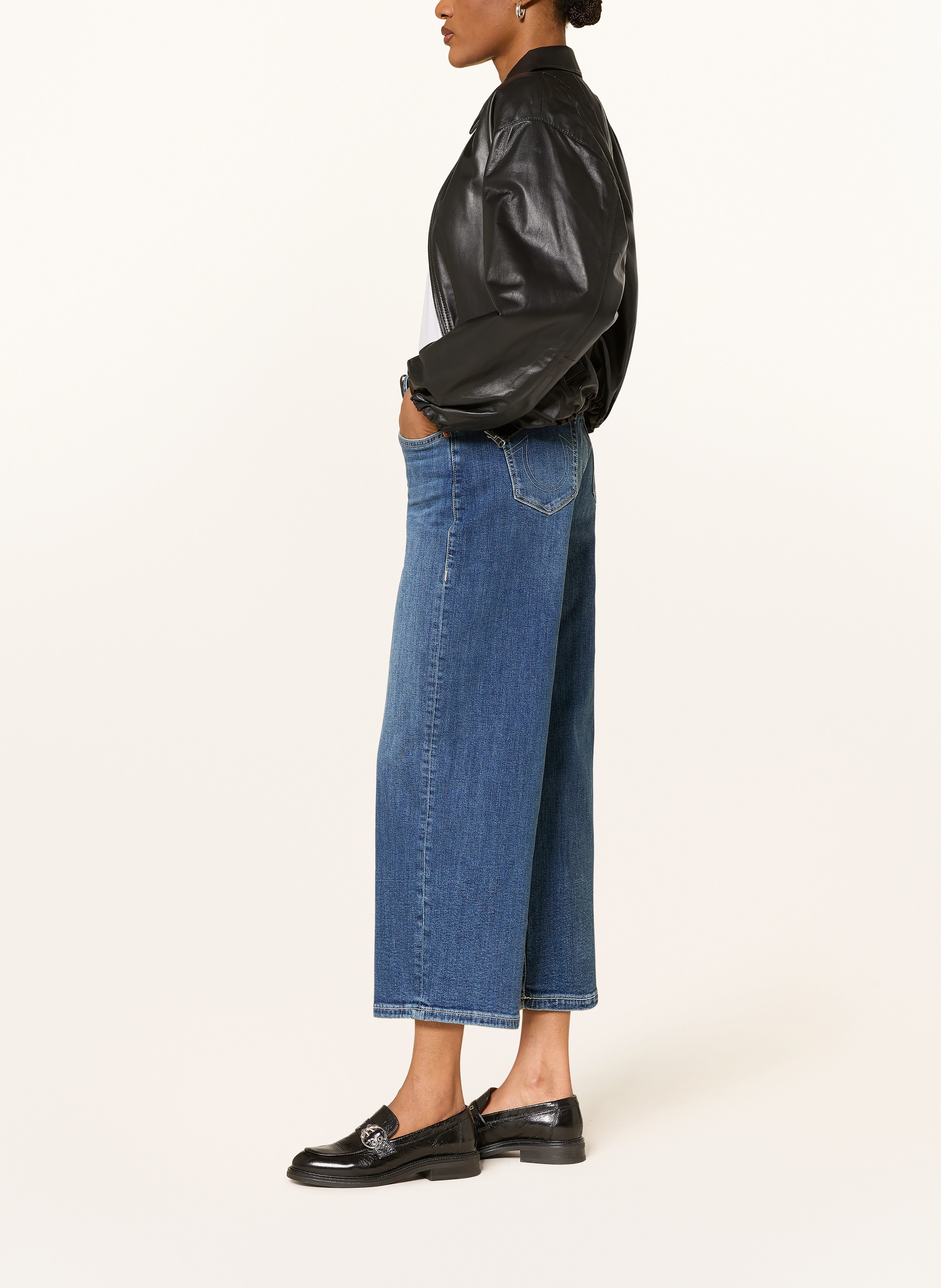 Thumbnail - True Religion Jeans-Culotte blau