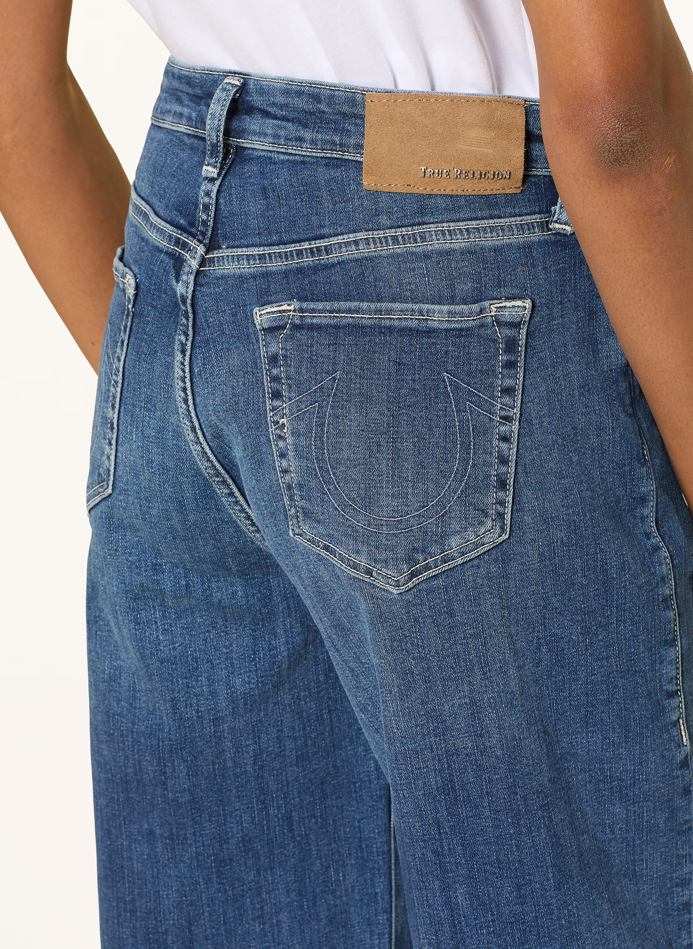 Thumbnail - True Religion Jeans-Culotte blau