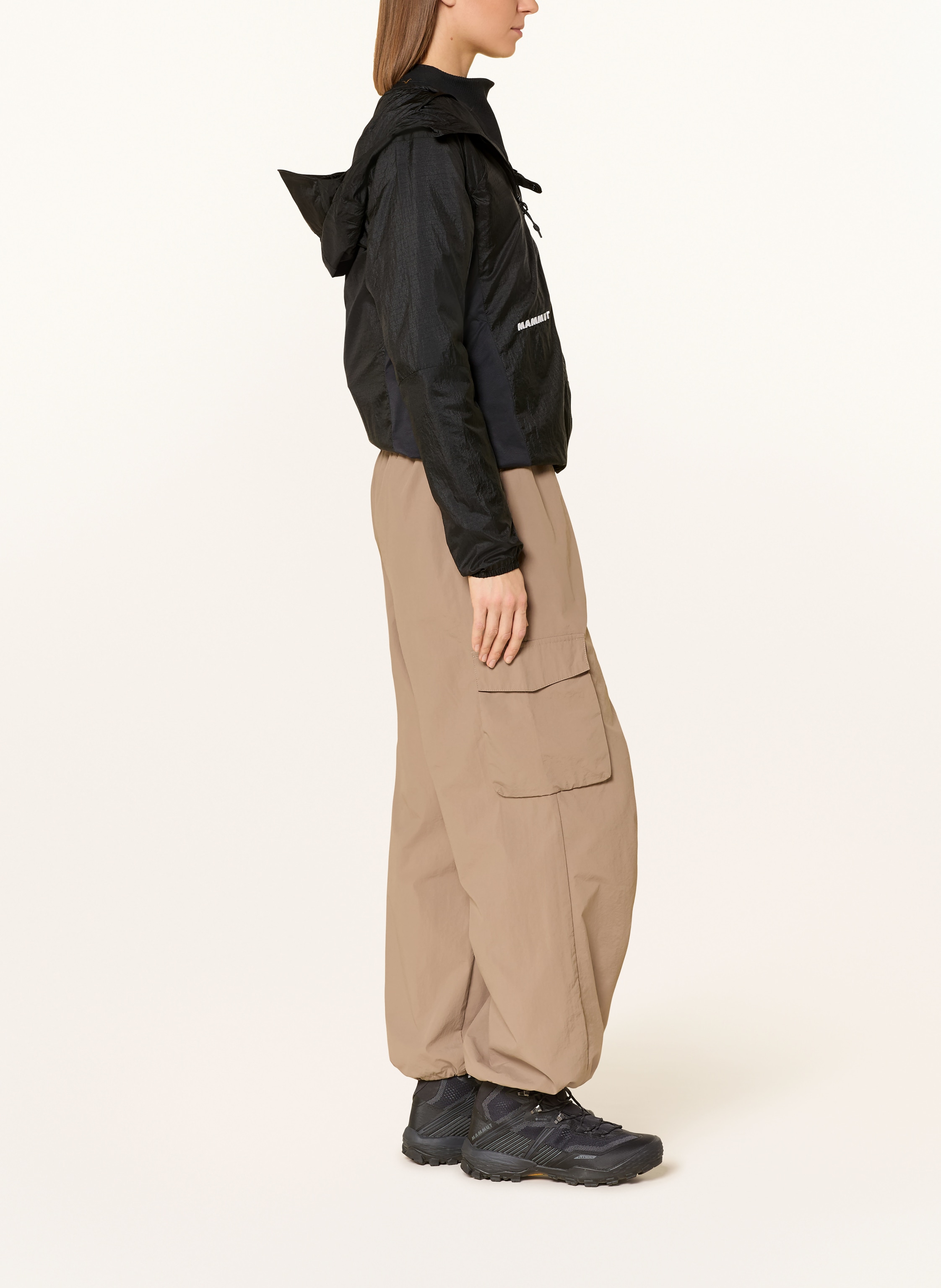 Thumbnail - Mammut Windbreaker Eiger Nordwand Advanced Hooded schwarz