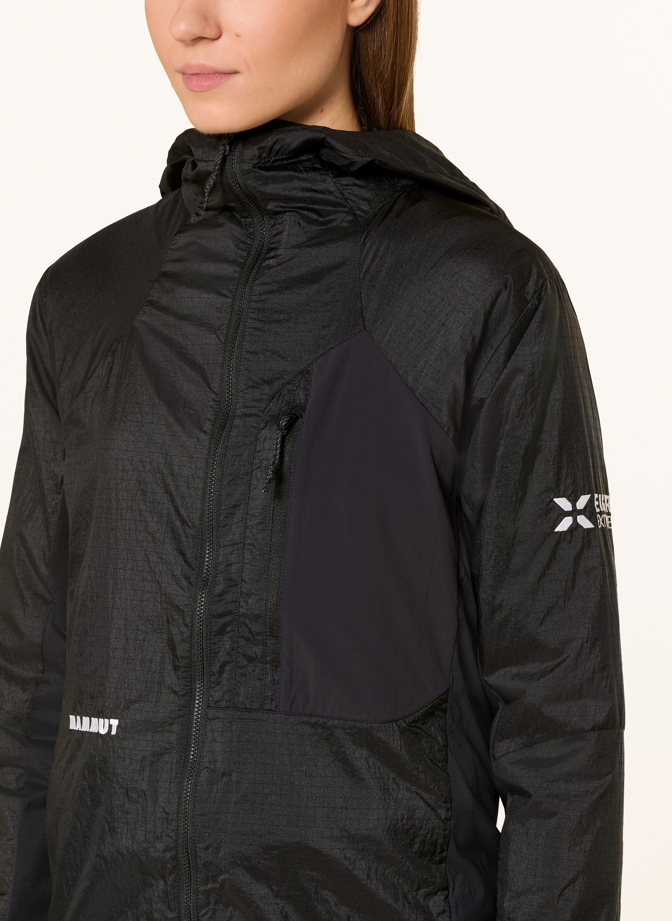 Thumbnail - Mammut Windbreaker Eiger Nordwand Advanced Hooded schwarz