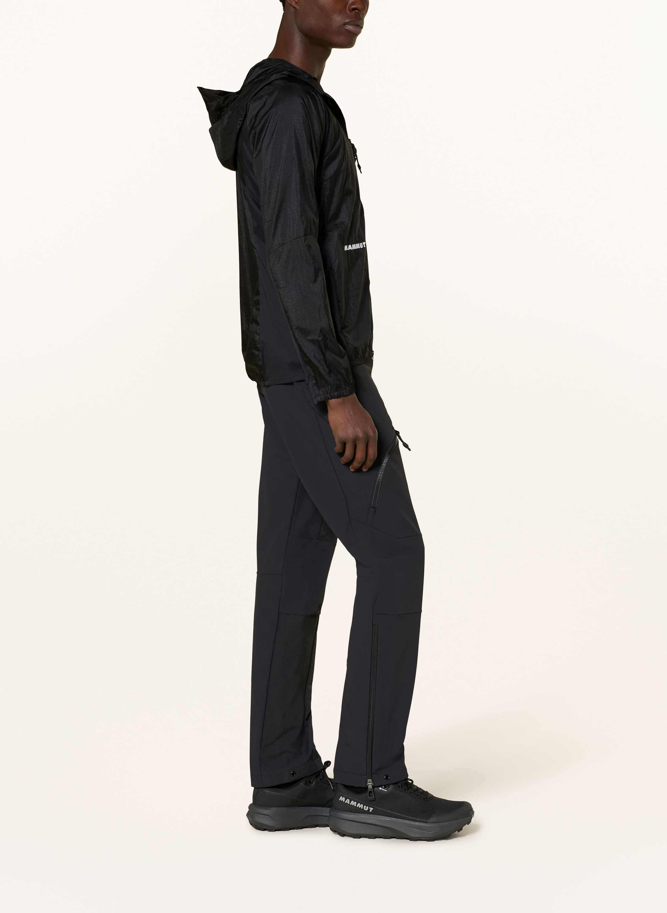 Thumbnail - Mammut Windbreaker Eiger Nordwand Advanced Hooded schwarz