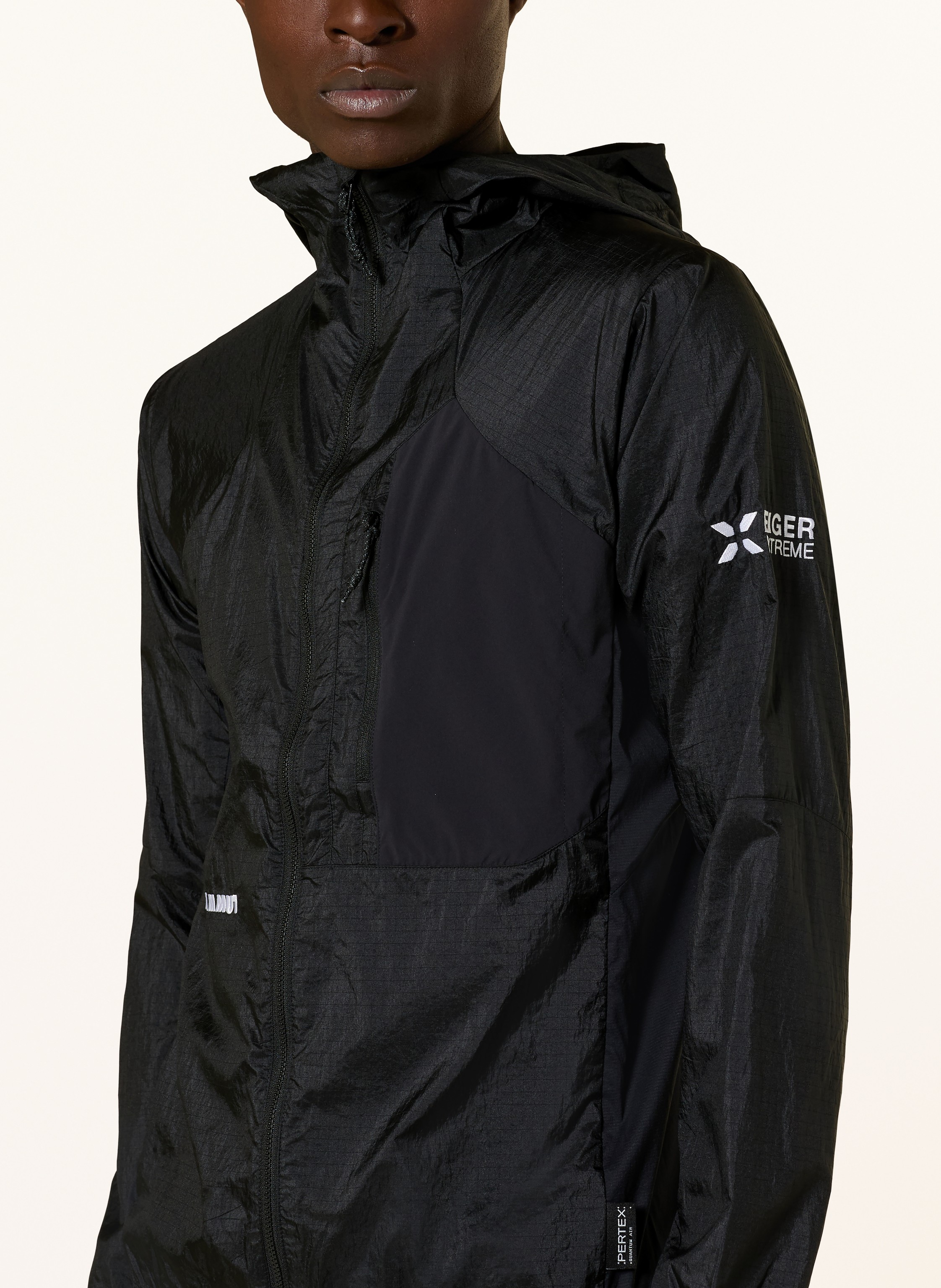 Thumbnail - Mammut Windbreaker Eiger Nordwand Advanced Hooded schwarz